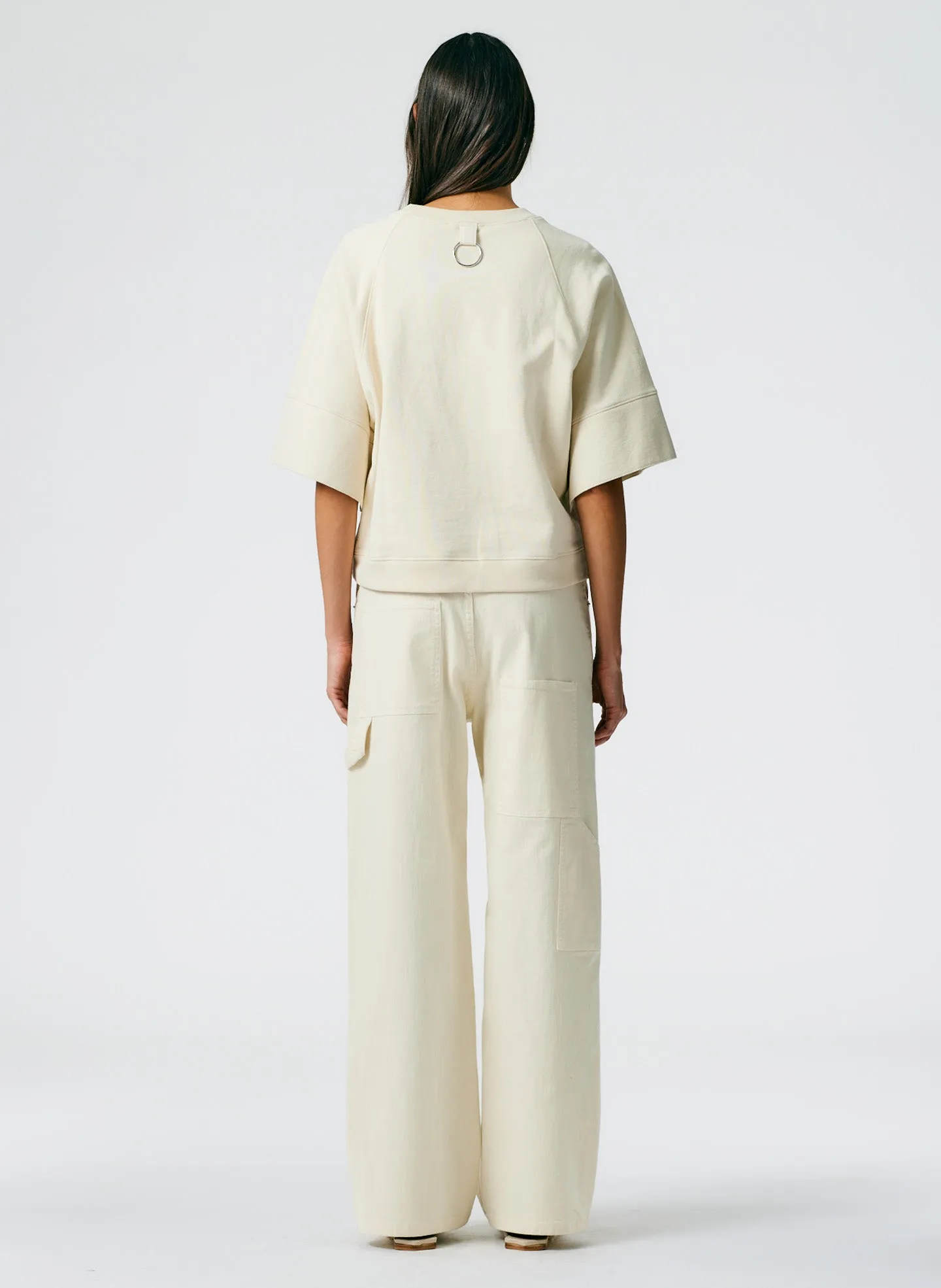 Garment Washed Twill Slouchy Carpenter Jean sold by Tibi product image thumbnail 5