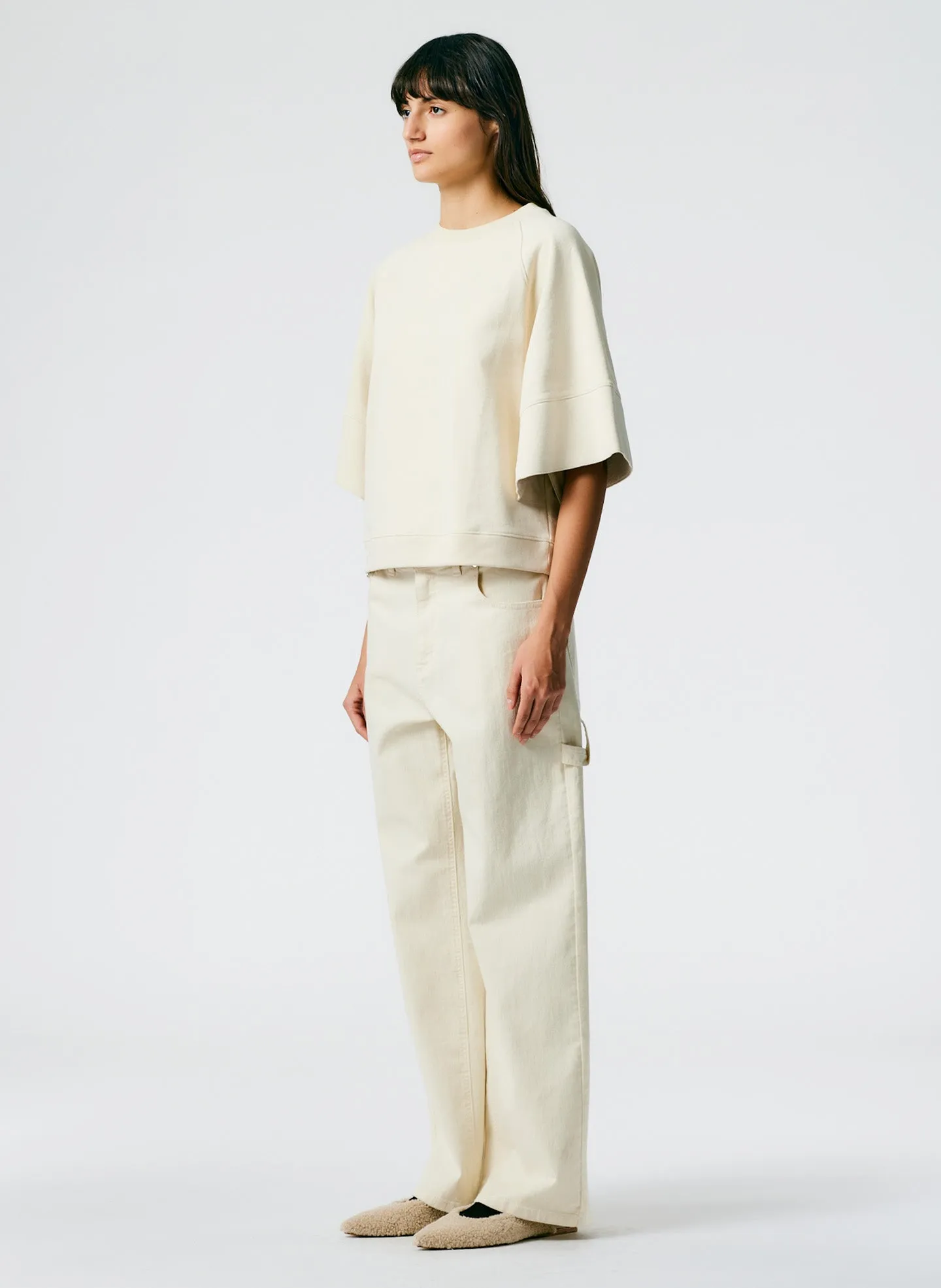 Garment Washed Twill Slouchy Carpenter Jean sold by Tibi product image thumbnail 4