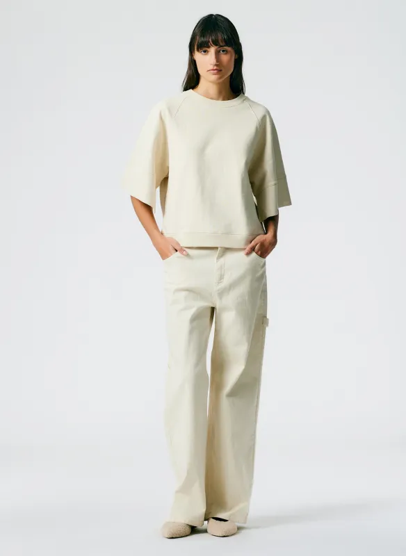 Garment Washed Twill Slouchy Carpenter Jean made by Tibi