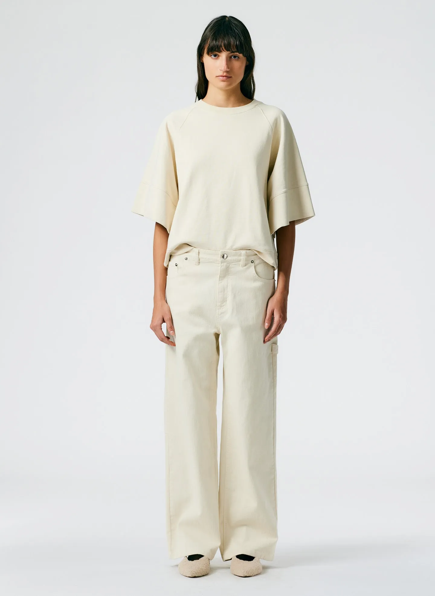 Garment Washed Twill Slouchy Carpenter Jean sold by Tibi product image thumbnail 3