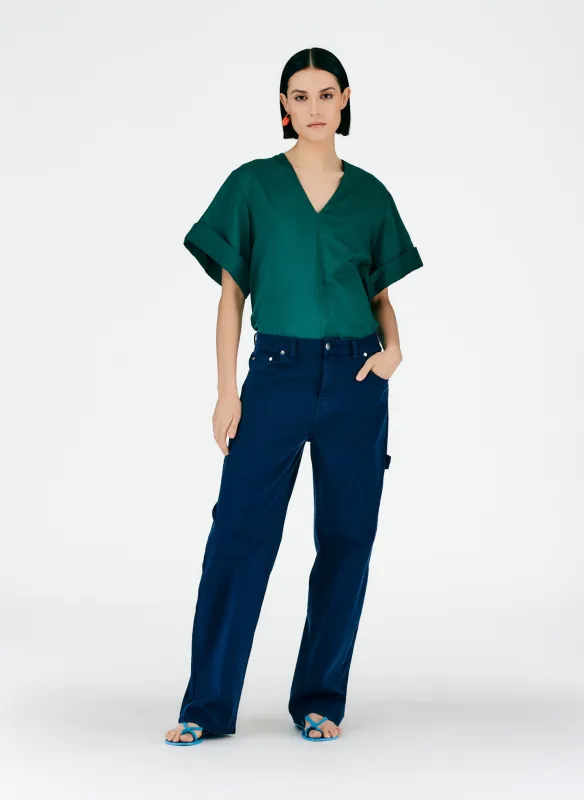 Cotton Drill Slouchy Carpenter Jean made by Tibi