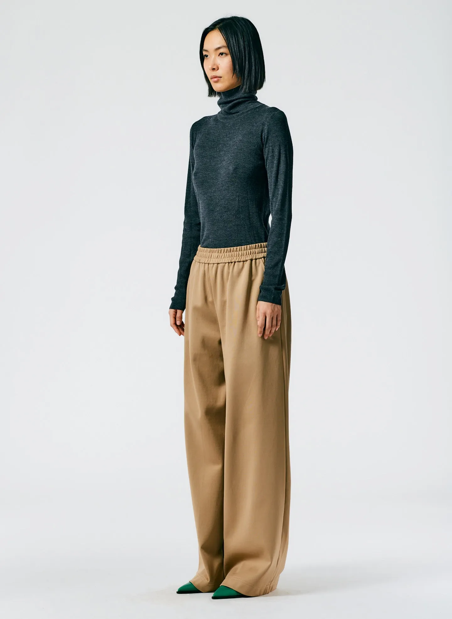 Active Knit Wide Leg Pull On Pant sold by Tibi product image thumbnail 3