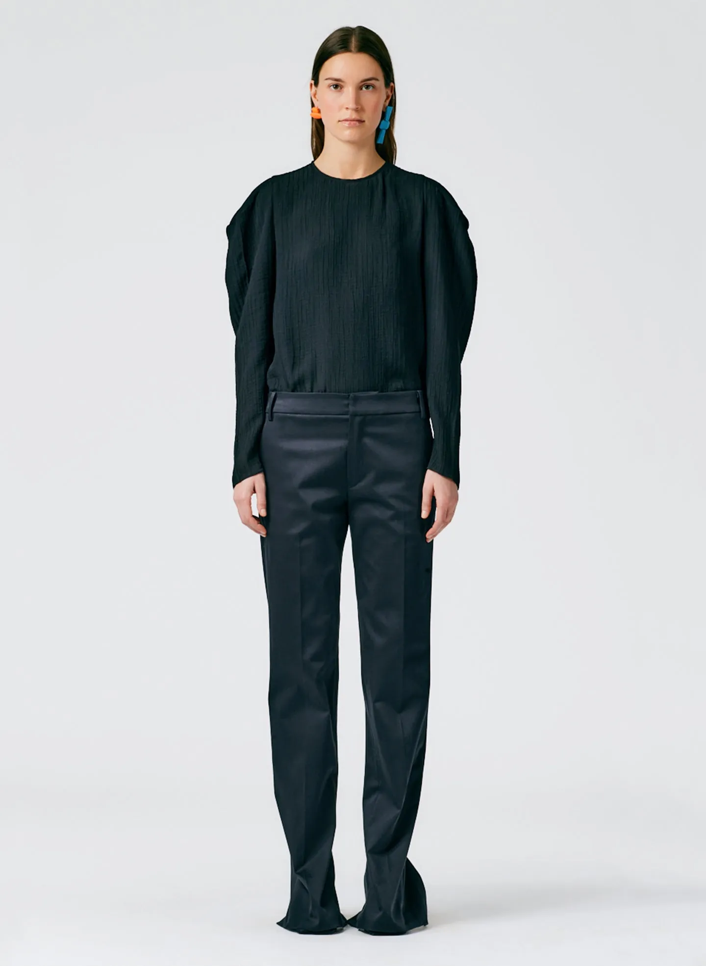 Stretch Sateen Elfie Trouser - Regular sold by Tibi product image thumbnail 2