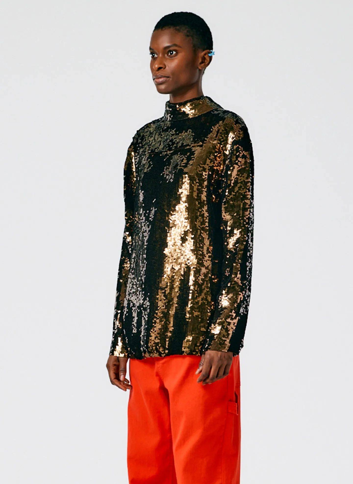 Noor Beading Slim Shirt sold by Tibi product image thumbnail 3