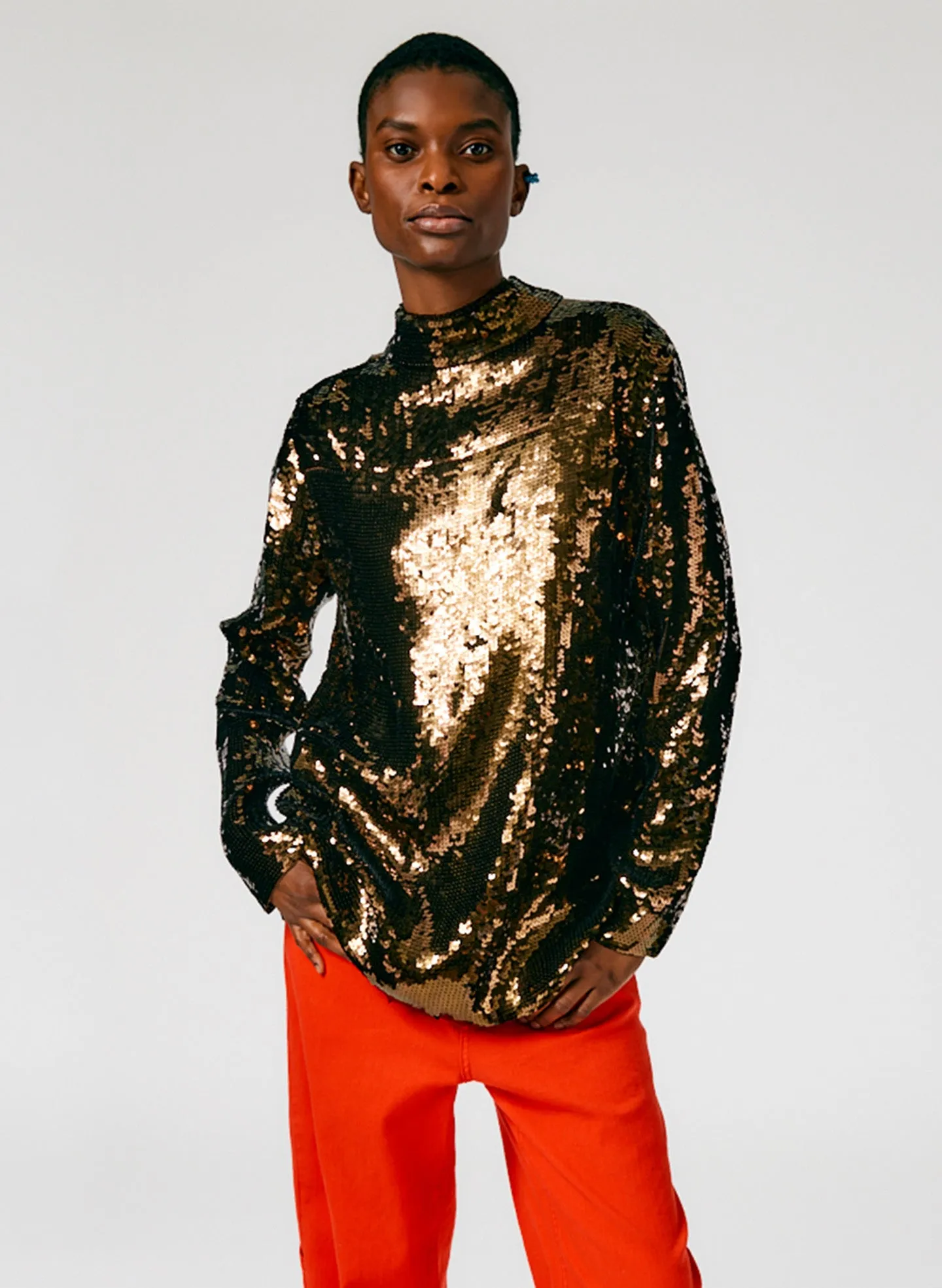 Noor Beading Slim Shirt sold by Tibi product image thumbnail 5