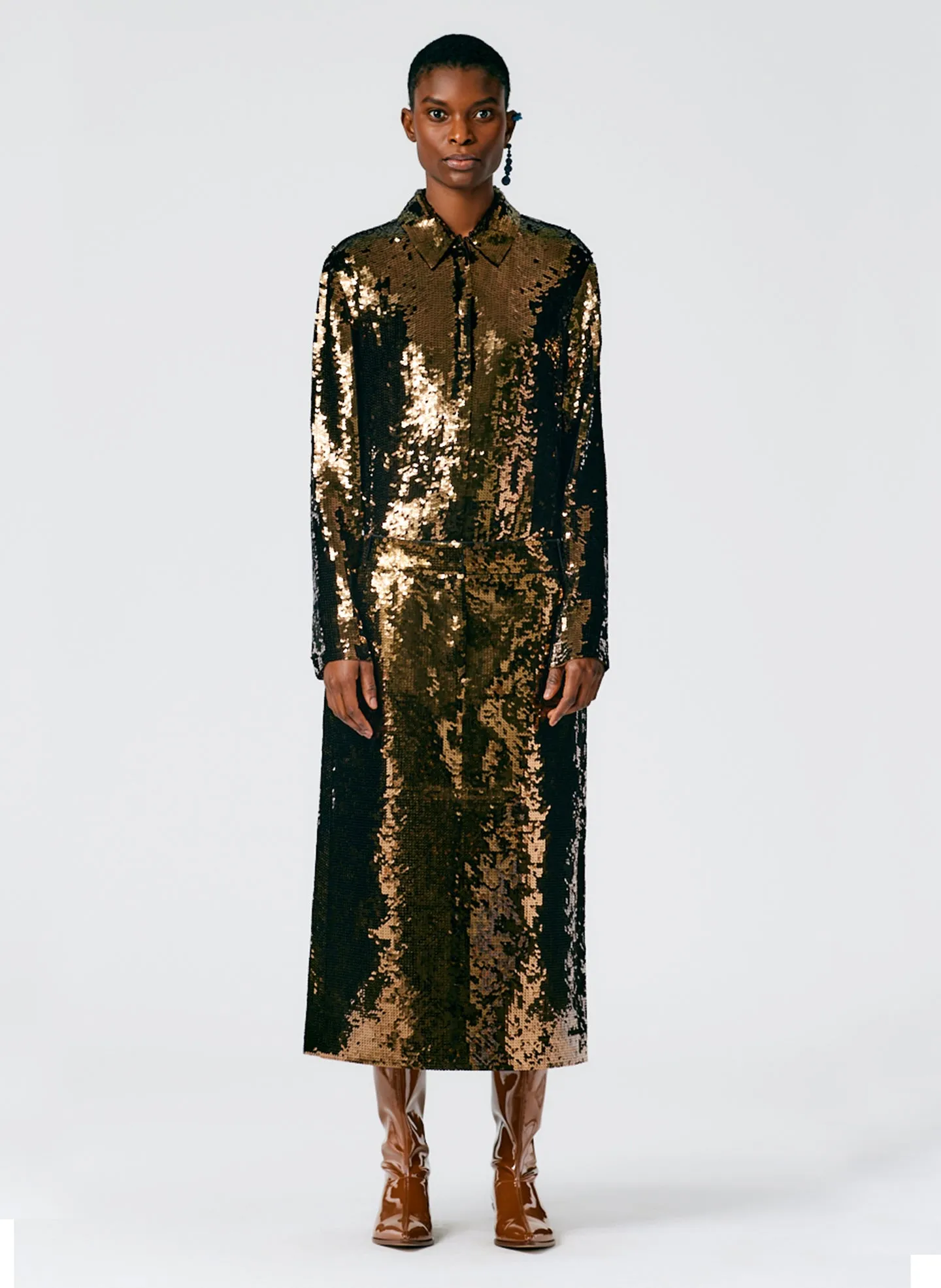 Noor Beading Midi Trouser Skirt sold by Tibi product image thumbnail 2