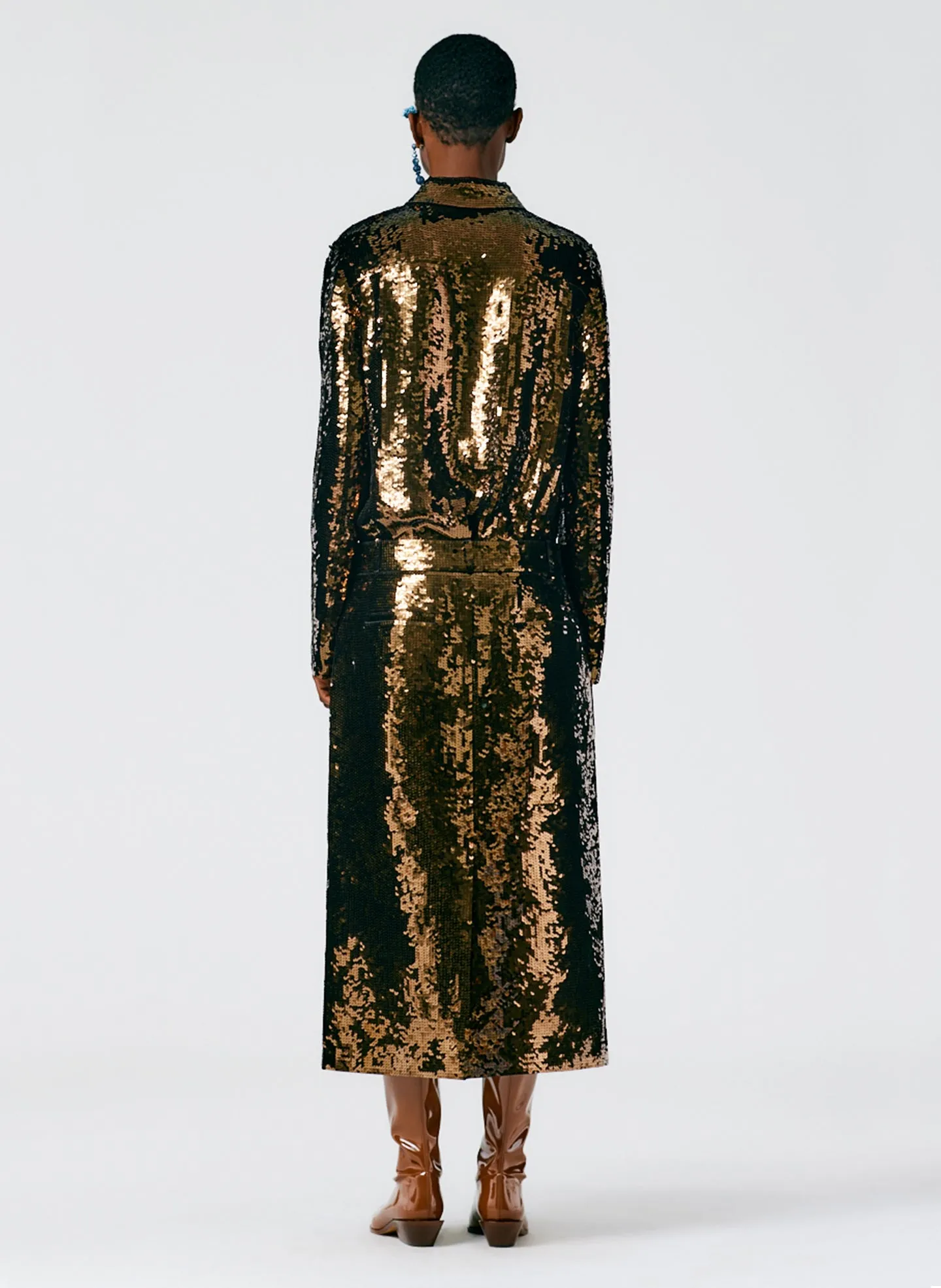 Noor Beading Midi Trouser Skirt sold by Tibi product image thumbnail 4