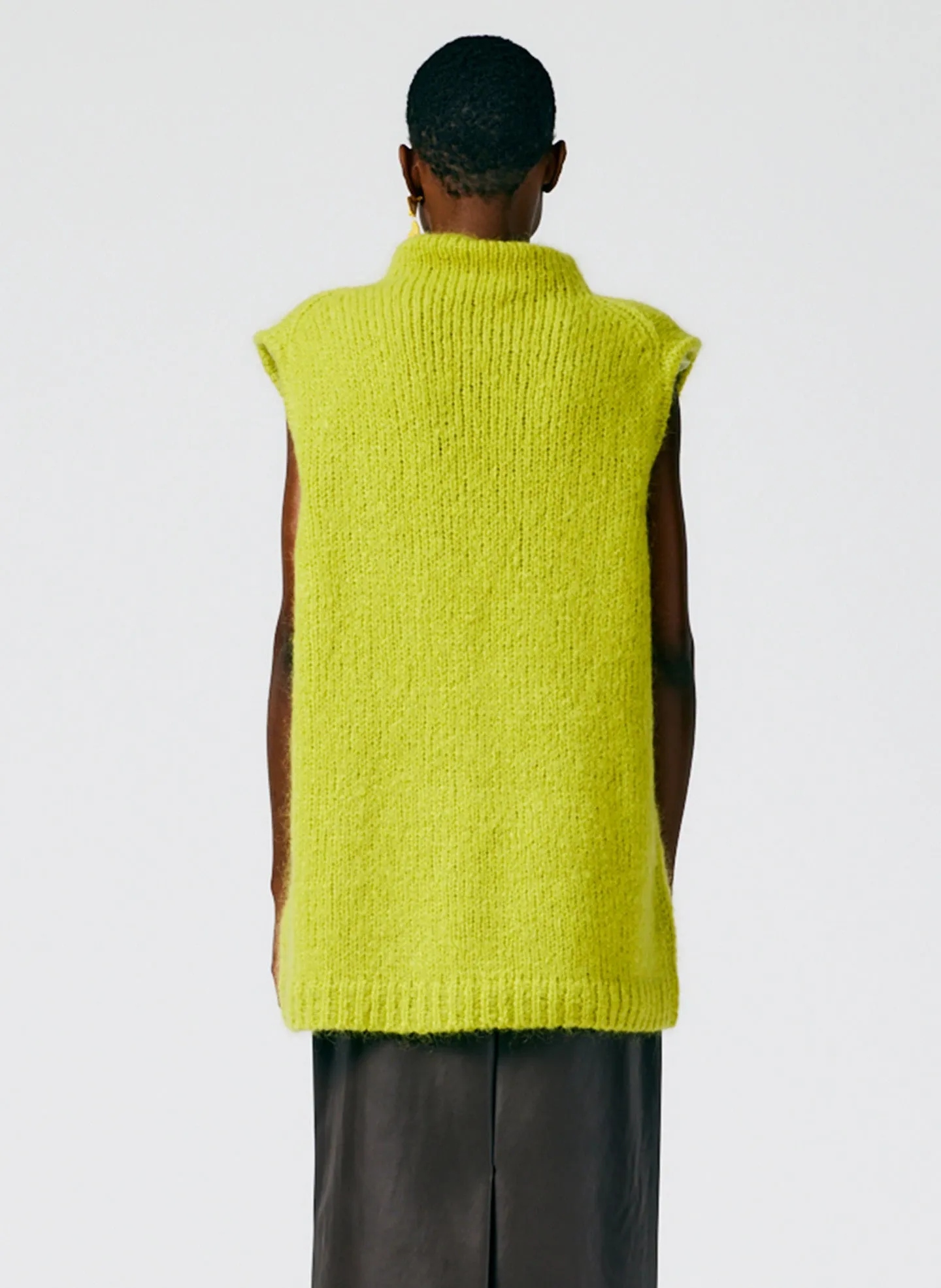 Claude Mohair Cocoon Funnelneck Vest sold by Tibi product image thumbnail 4