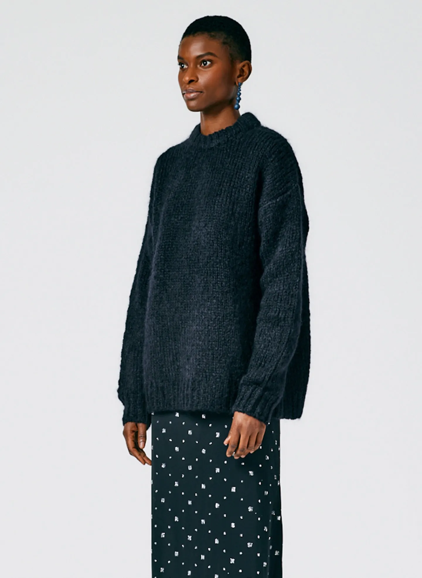 Claude Mohair Crewneck Easy Pullover sold by Tibi product image thumbnail 2
