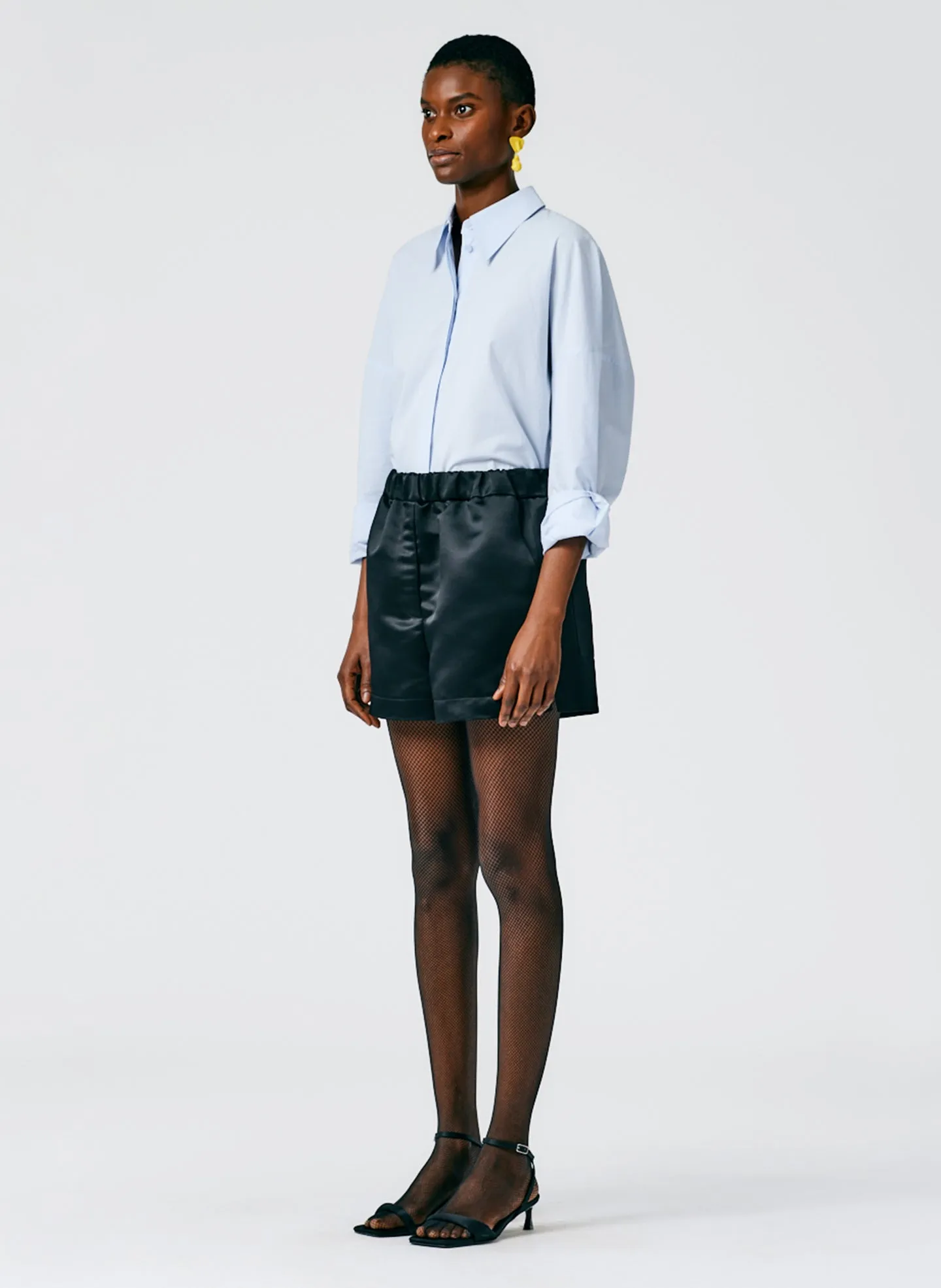 Satin Pull On Shorts sold by Tibi product image thumbnail 3