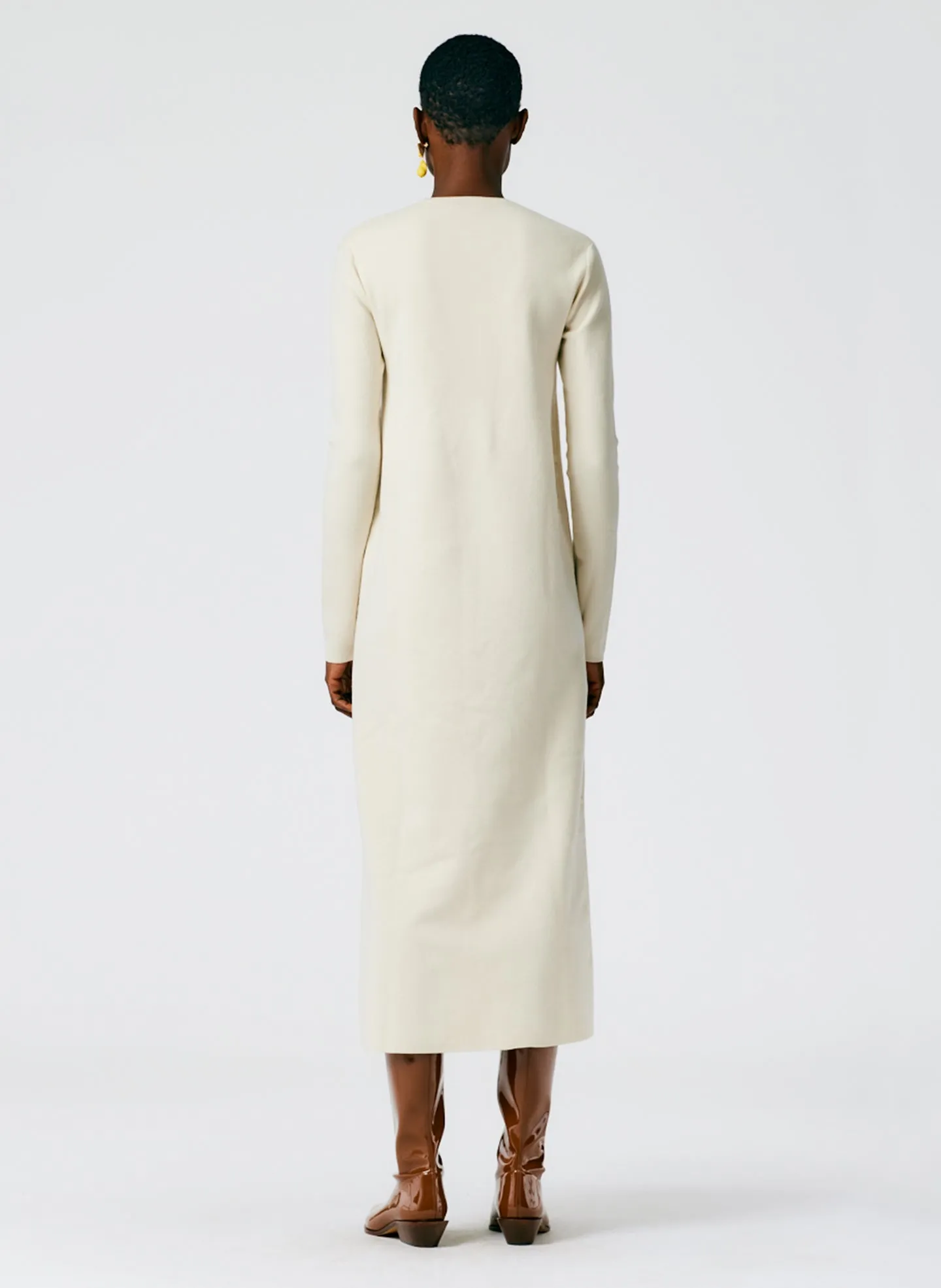 Compact Stretch Cashmere Dress sold by Tibi product image thumbnail 4