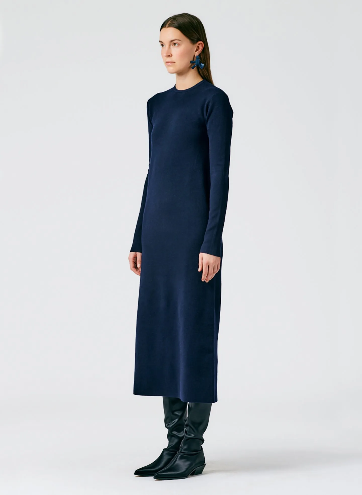 Compact Stretch Cashmere Dress sold by Tibi product image thumbnail 3