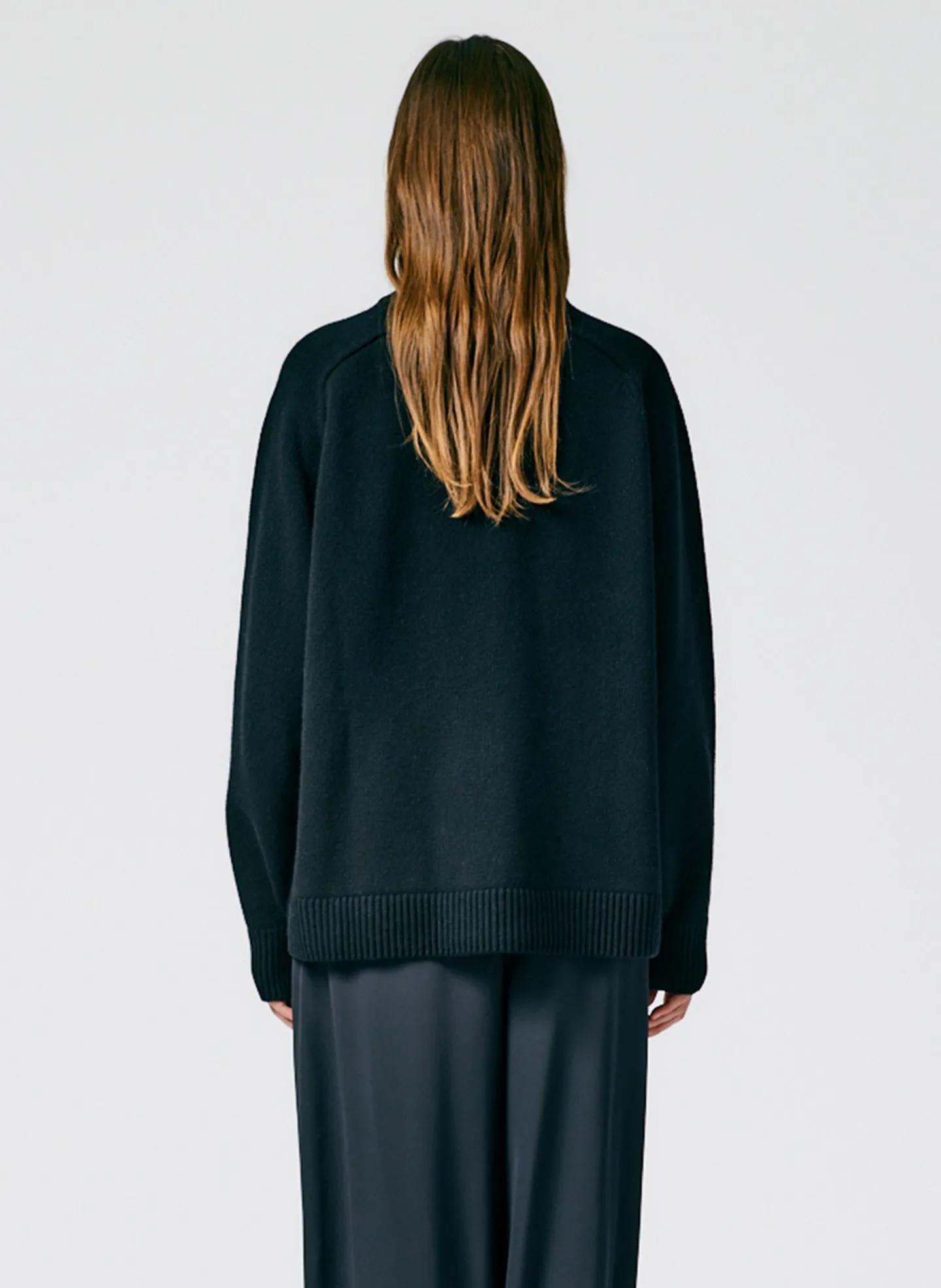 Cashmere Sweater Crewneck Oversized Pullover sold by Tibi product image thumbnail 4