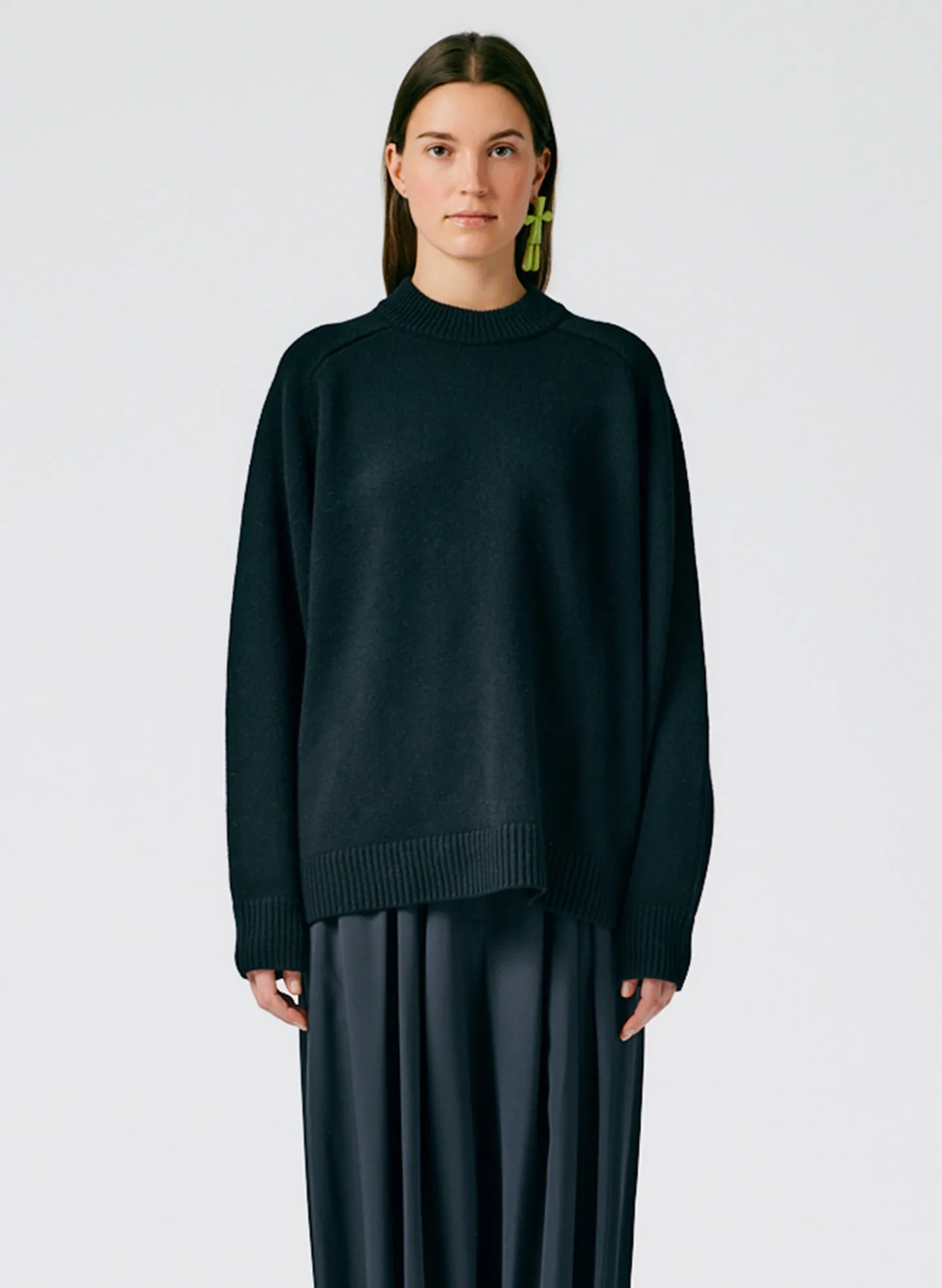 Cashmere Sweater Crewneck Oversized Pullover sold by Tibi product image thumbnail 2