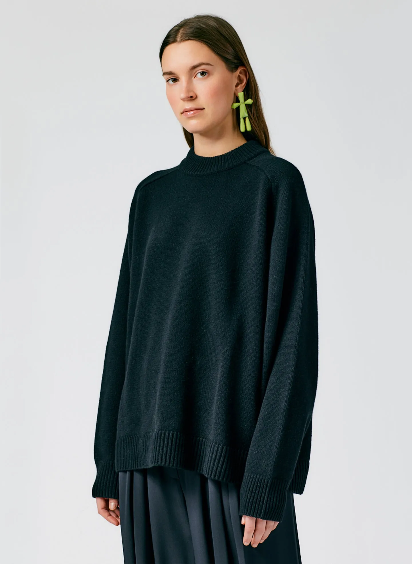 Cashmere Sweater Crewneck Oversized Pullover sold by Tibi product image thumbnail 5