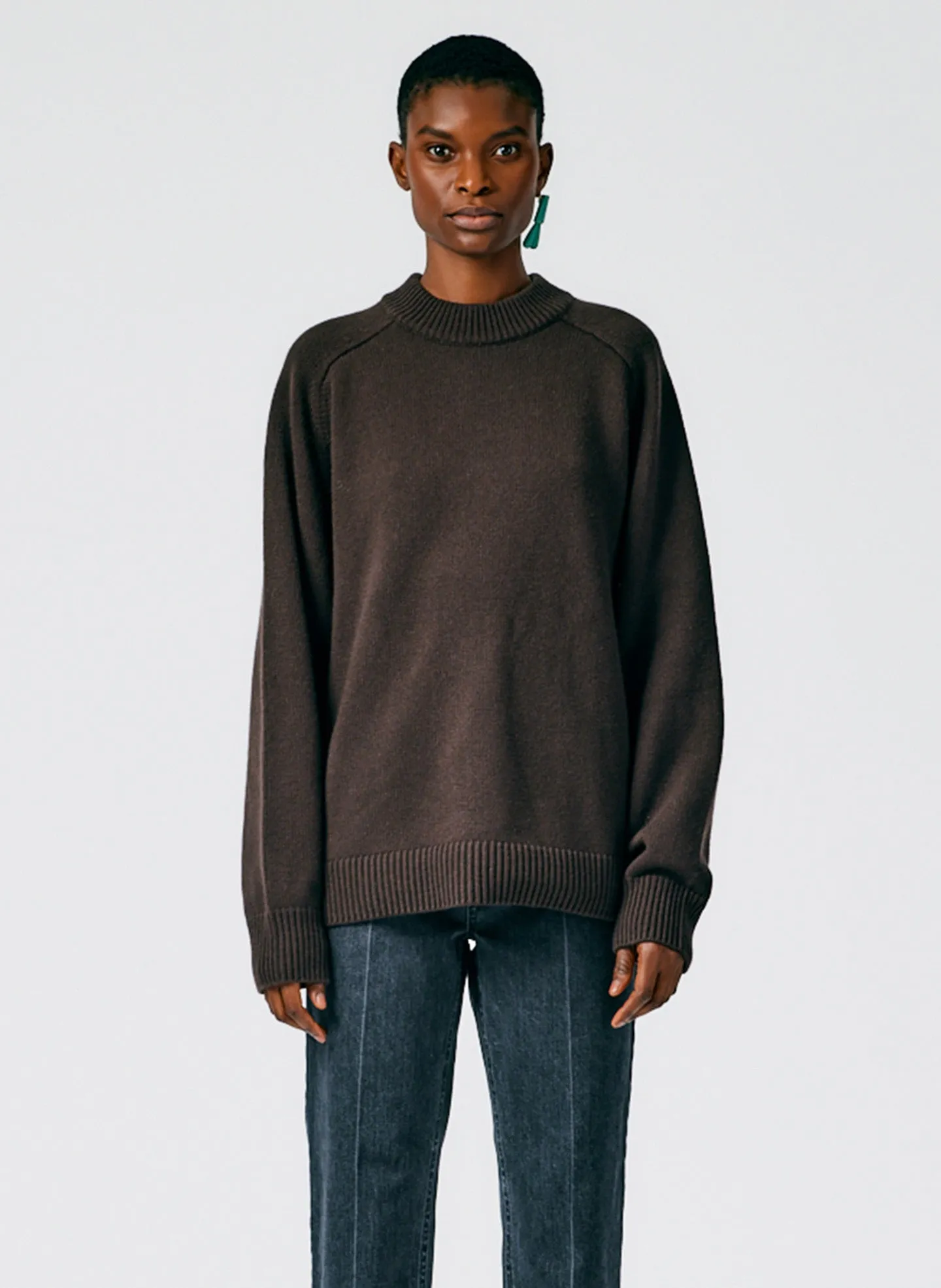 Cashmere Sweater Crewneck Oversized Pullover sold by Tibi product image thumbnail 2