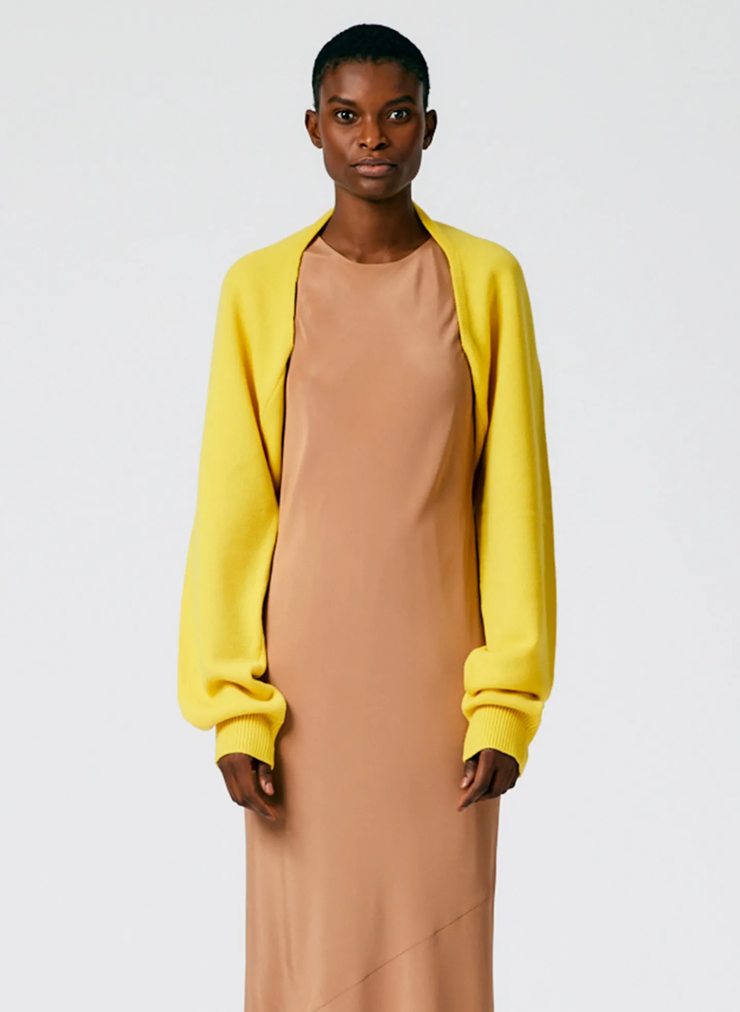 Airy Extrafine Wool Sleeve Shrug sold by Tibi product image thumbnail 2