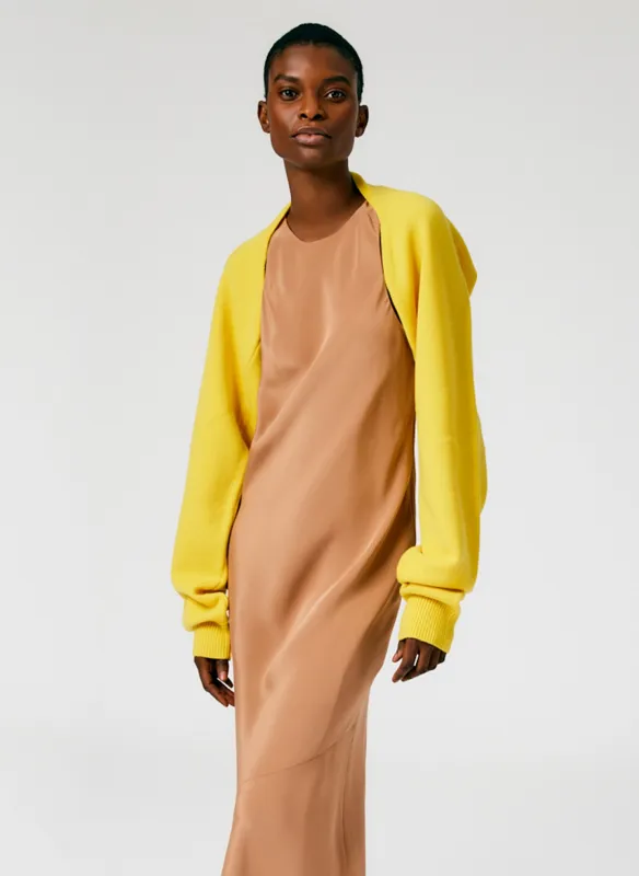 Airy Extrafine Wool Sleeve Shrug made by Tibi