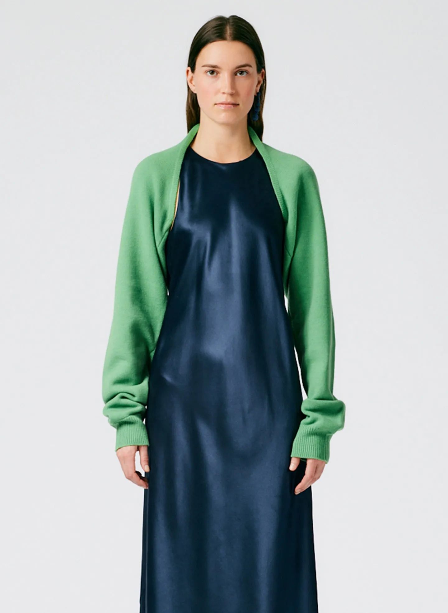 Airy Extrafine Wool Sleeve Shrug sold by Tibi product image thumbnail 2