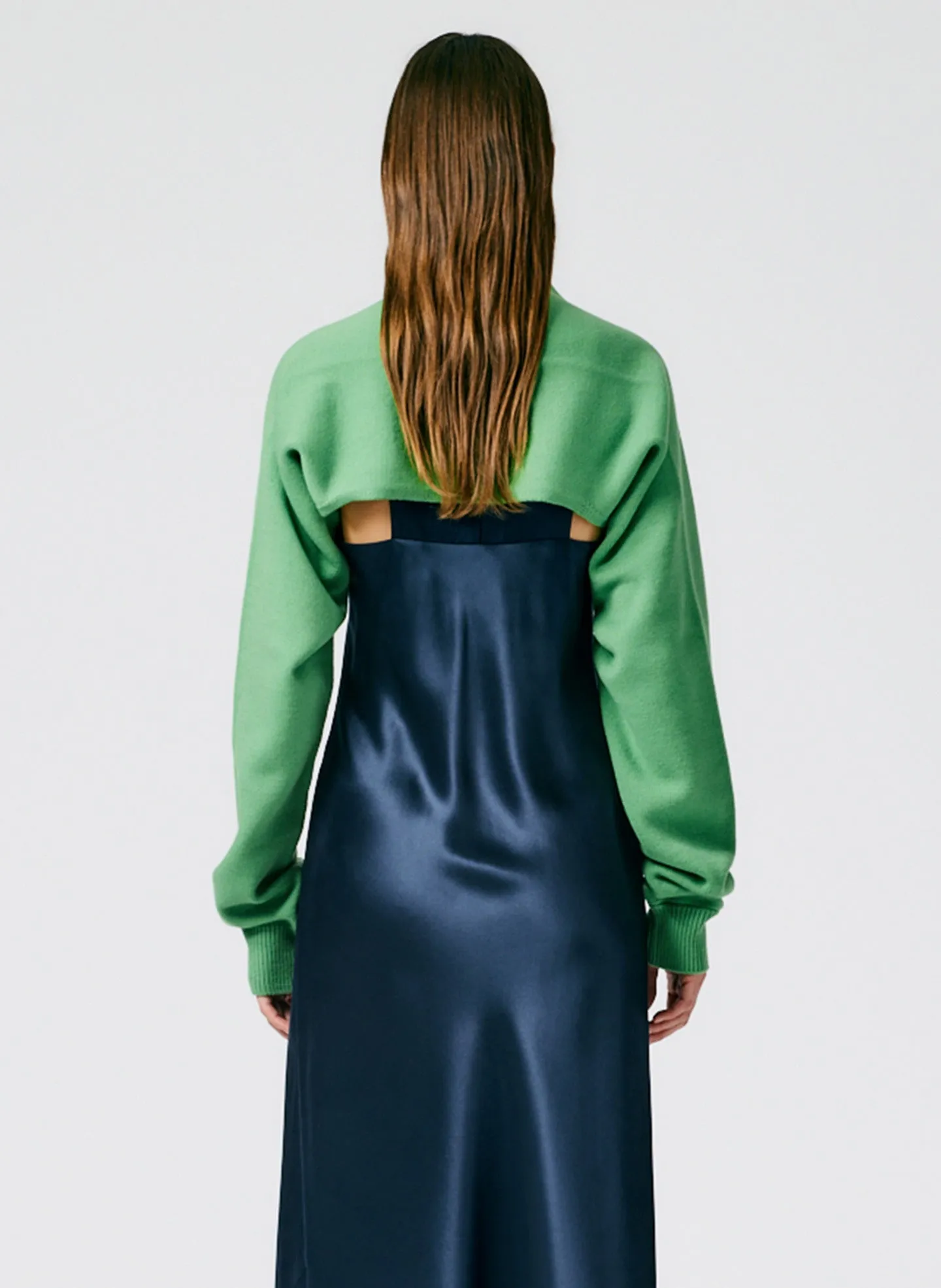 Airy Extrafine Wool Sleeve Shrug sold by Tibi product image thumbnail 3