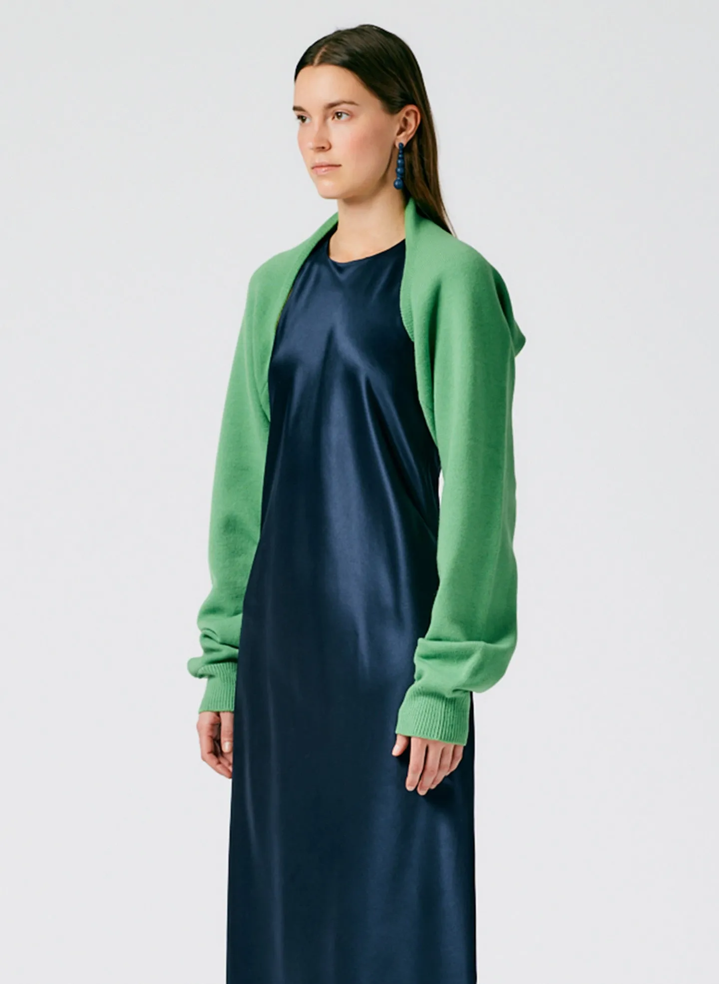 Airy Extrafine Wool Sleeve Shrug sold by Tibi product image thumbnail 4