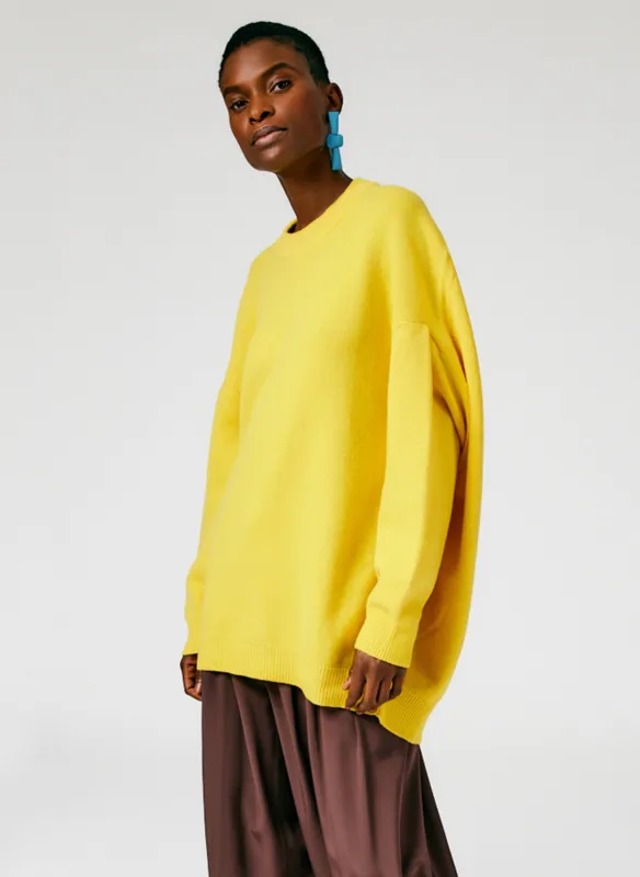 Airy Extrafine Wool Circular Origami Pullover made by Tibi