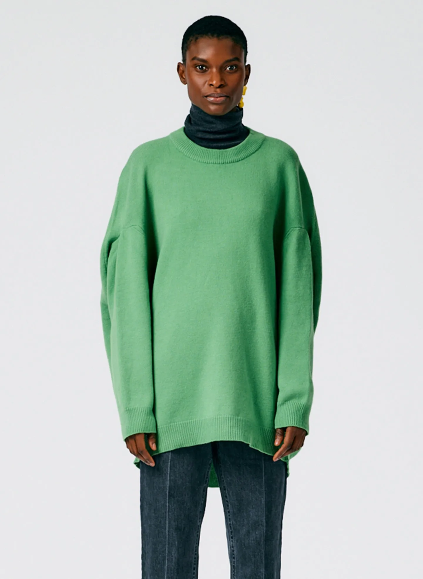 Airy Extrafine Wool Circular Origami Pullover sold by Tibi product image thumbnail 2