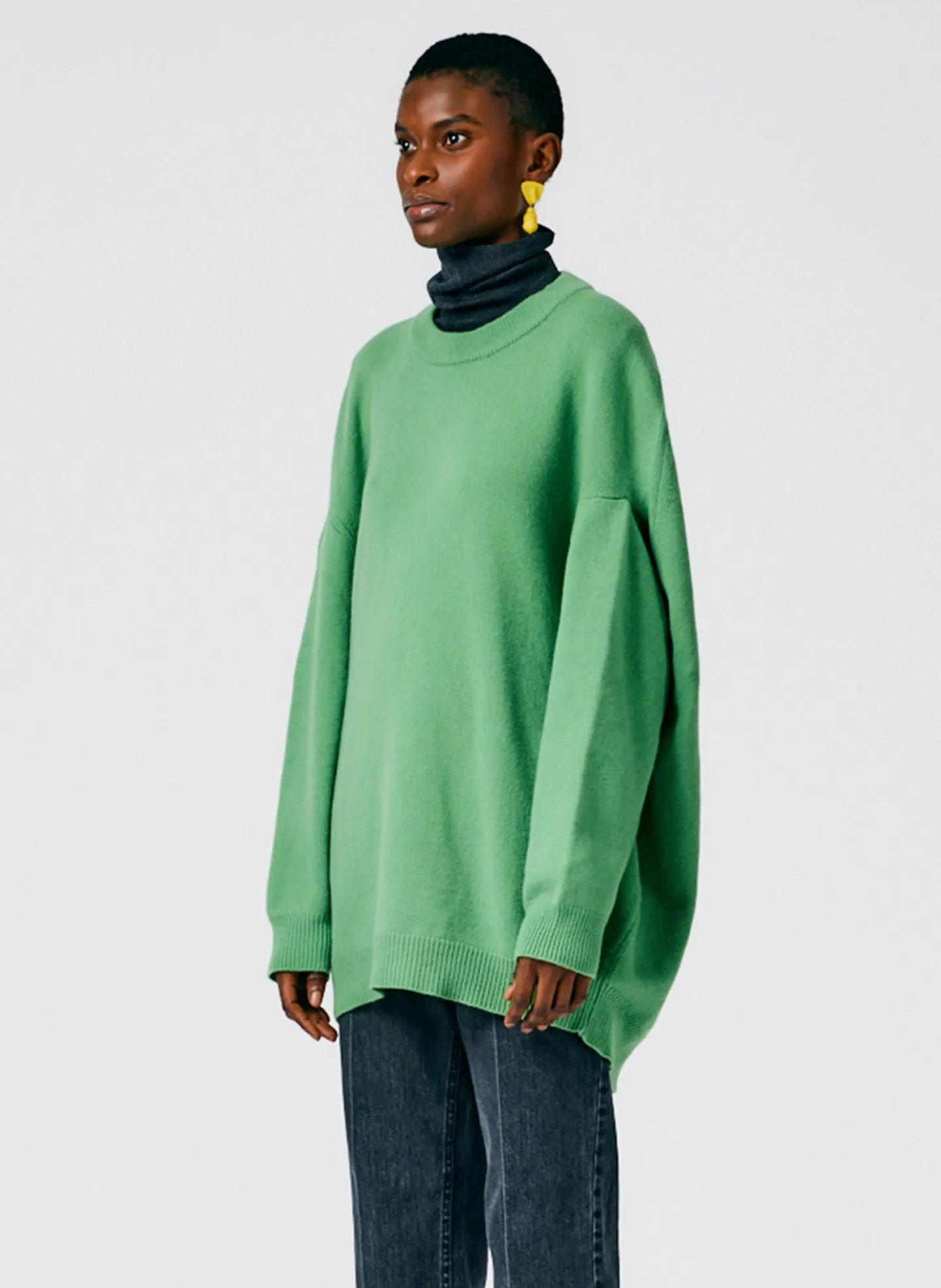 Airy Extrafine Wool Circular Origami Pullover sold by Tibi product image thumbnail 3