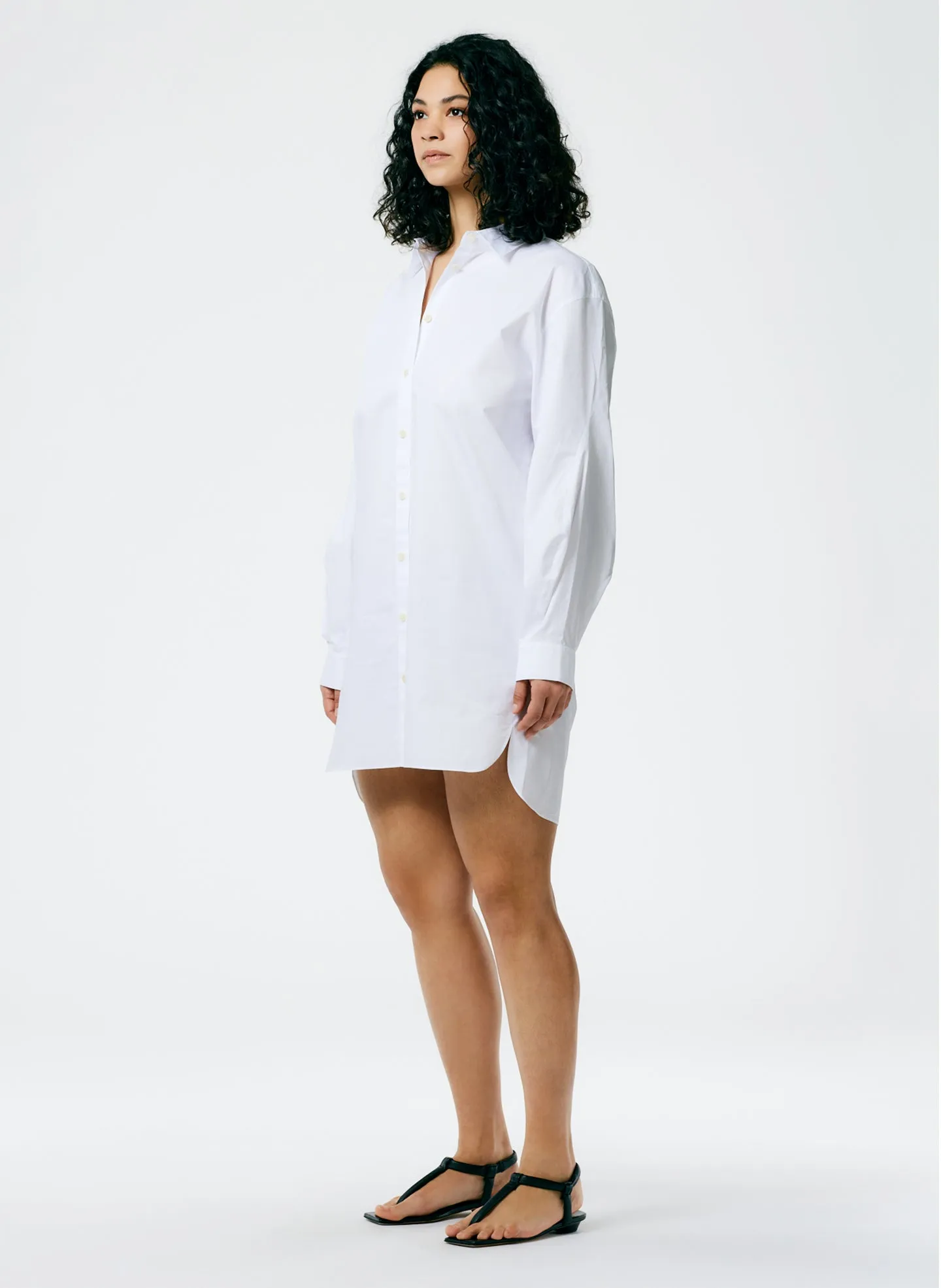 Eco Poplin Twisted Sleeve Dress sold by Tibi product image thumbnail 3