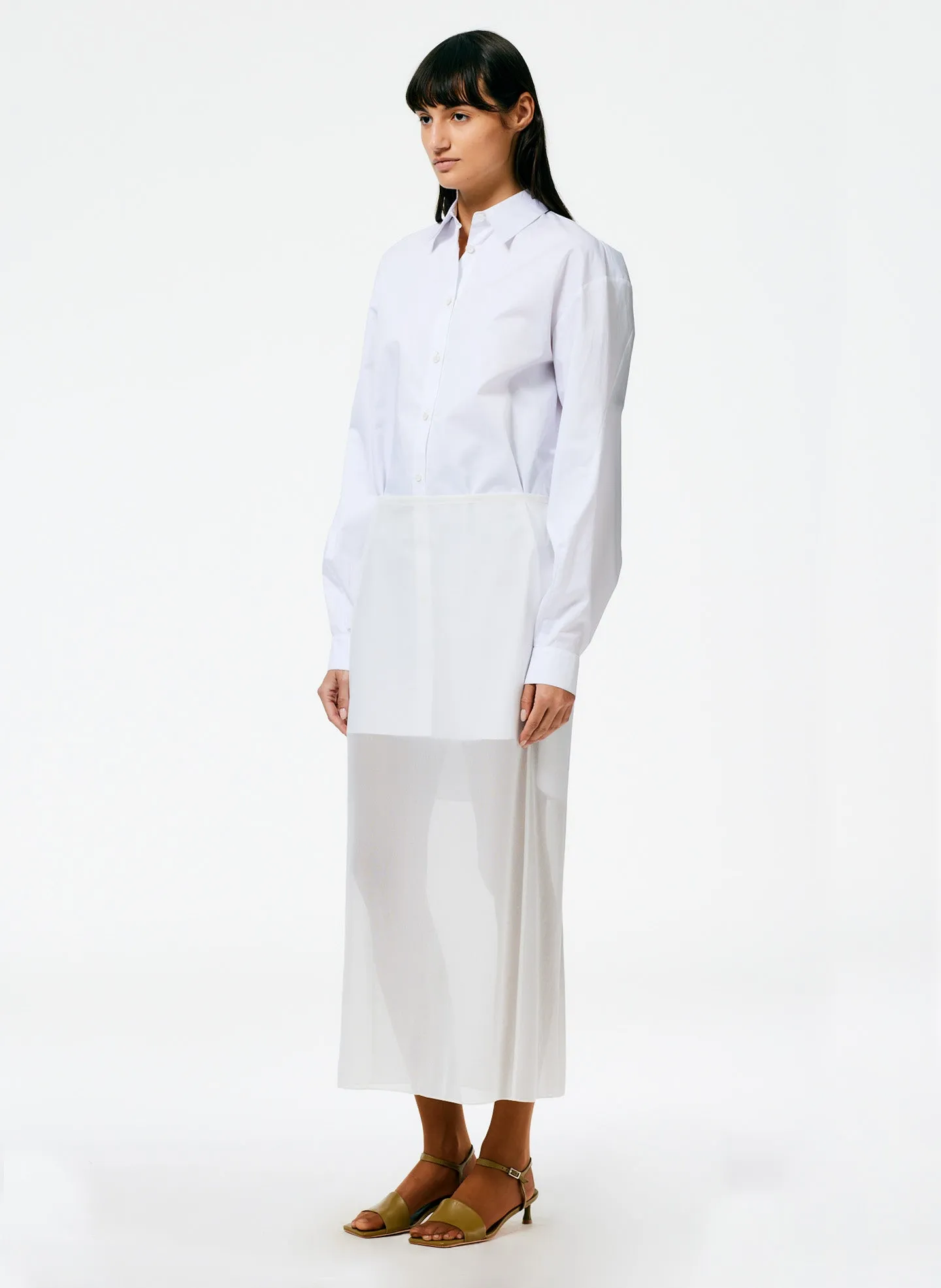 Sheer Gauze Maxi Pencil Skirt sold by Tibi product image thumbnail 4