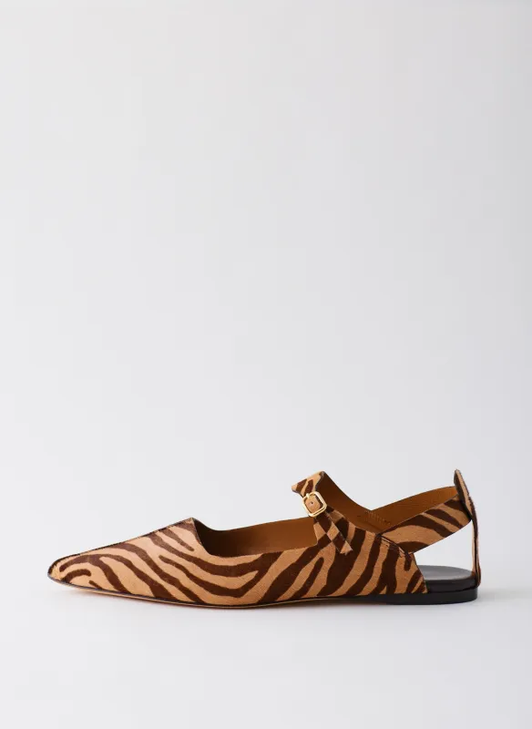 Pony Zebra Print Rudolph Sandal sold by Tibi