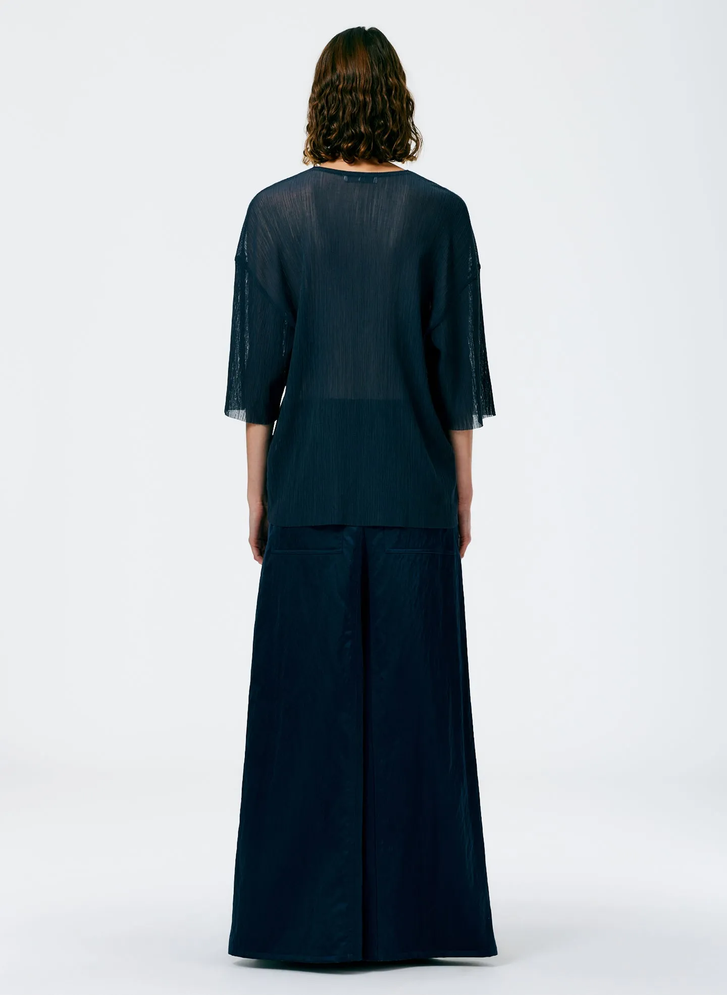 Crepe Gauze Easy T-Shirt sold by Tibi product image thumbnail 5