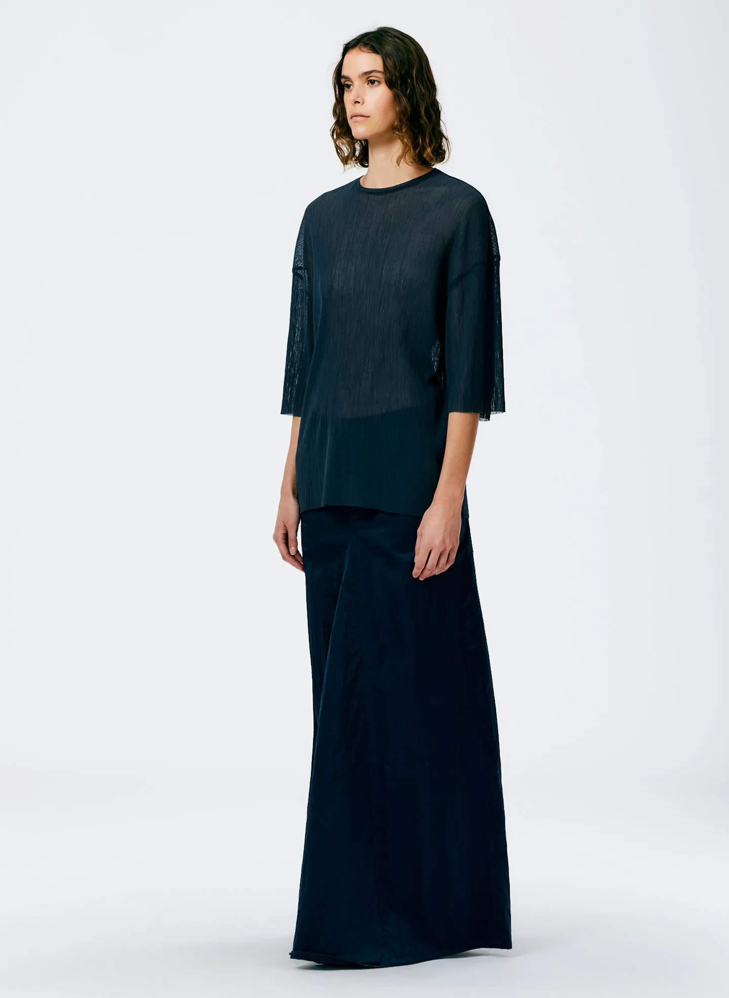 Crepe Gauze Easy T-Shirt sold by Tibi product image thumbnail 4