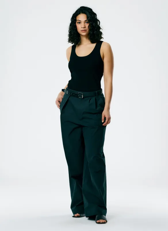Arun Suiting Asymmetrical Pleat Stella Pant made by Tibi