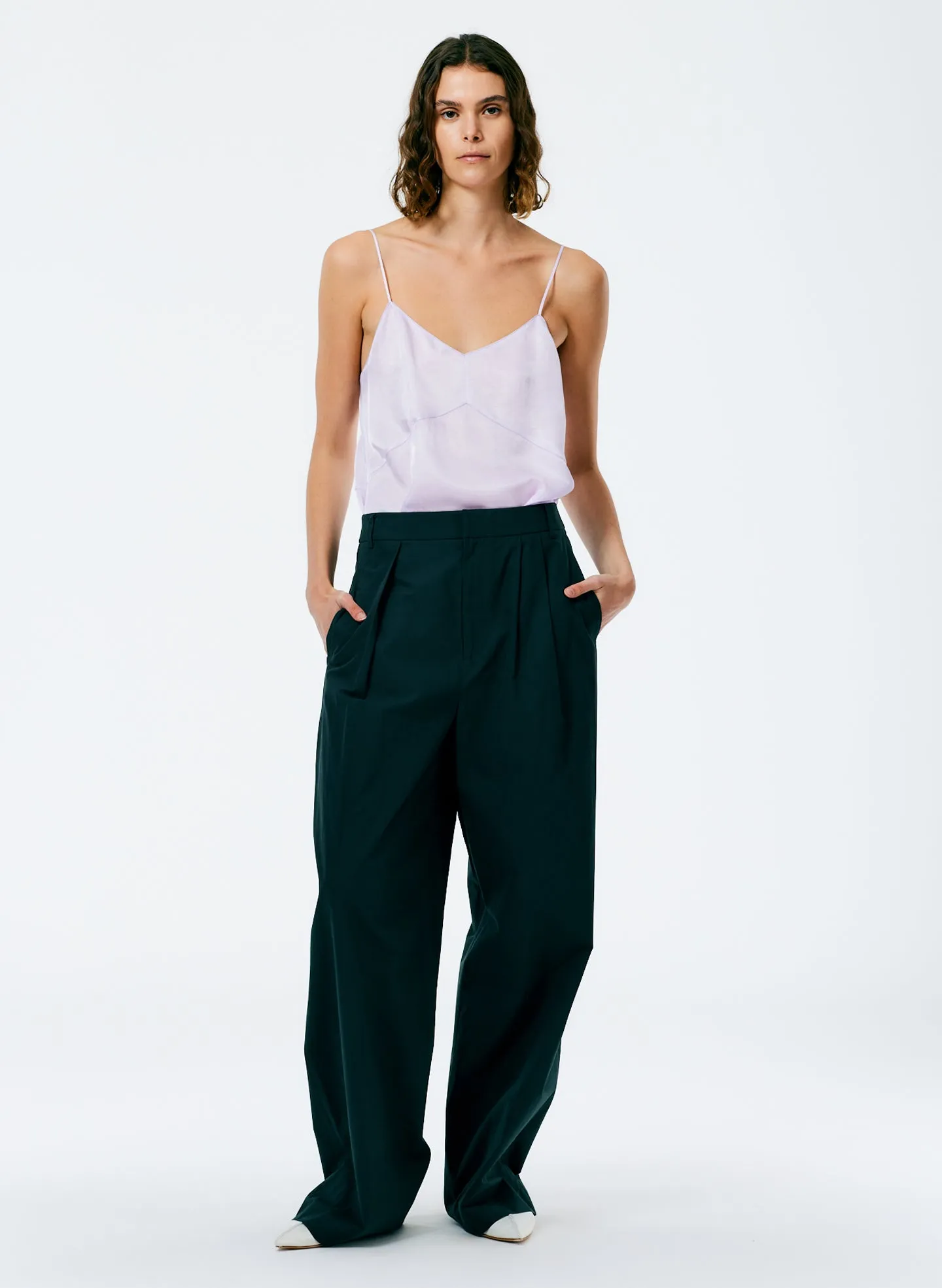 Arun Suiting Asymmetrical Pleat Stella Pant sold by Tibi product image thumbnail 3