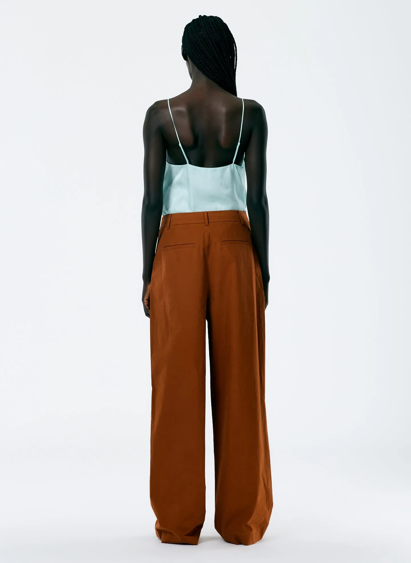 Arun Suiting Asymmetrical Pleat Stella Pant sold by Tibi product image thumbnail 4