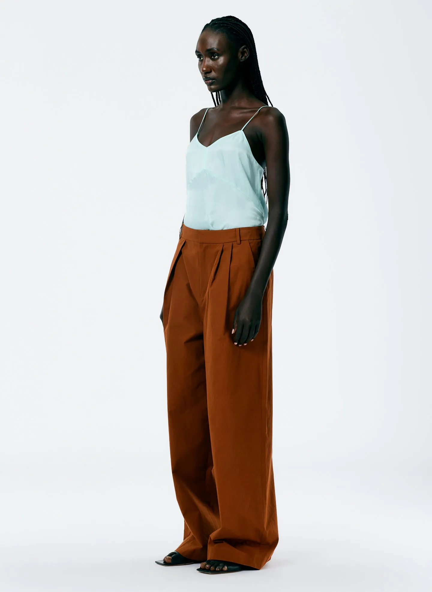 Arun Suiting Asymmetrical Pleat Stella Pant sold by Tibi product image thumbnail 3