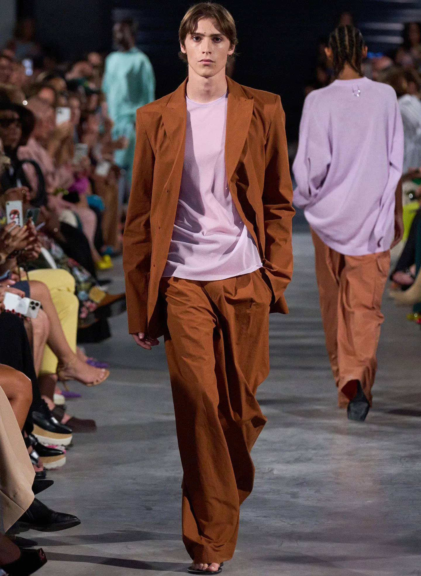 Arun Suiting Asymmetrical Pleat Stella Pant sold by Tibi product image thumbnail 2