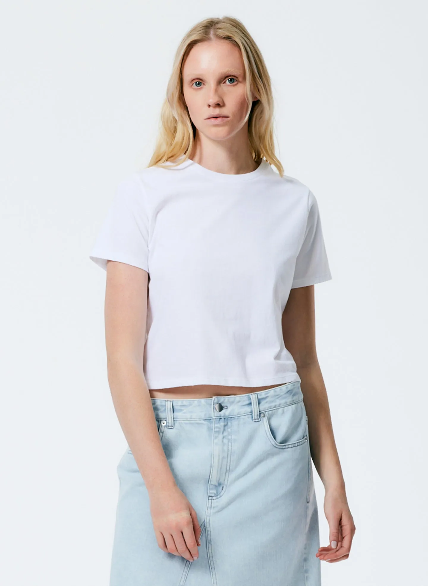 T-Shirting Cropped T-Shirt sold by Tibi