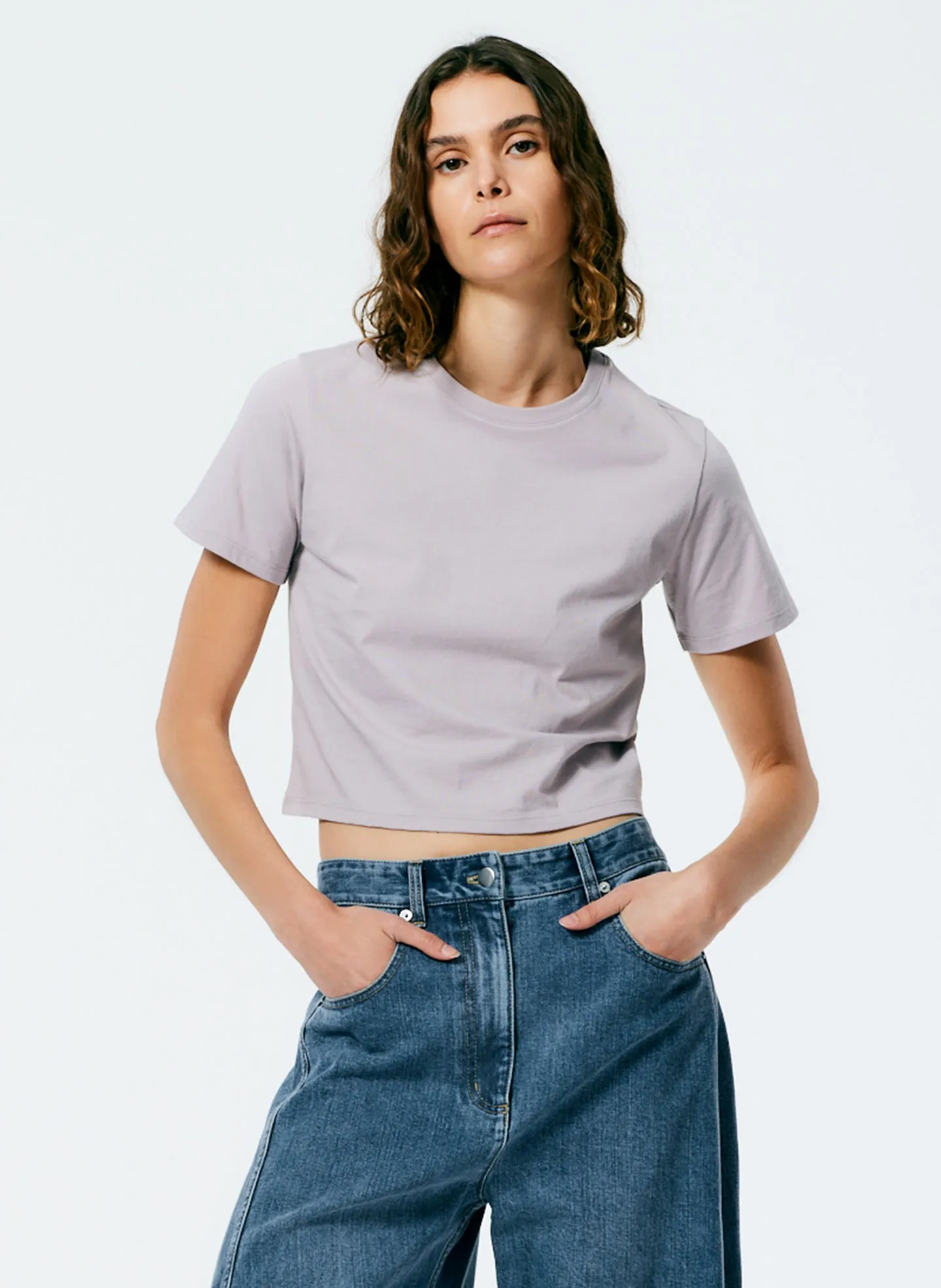 T-Shirting Cropped T-Shirt sold by Tibi