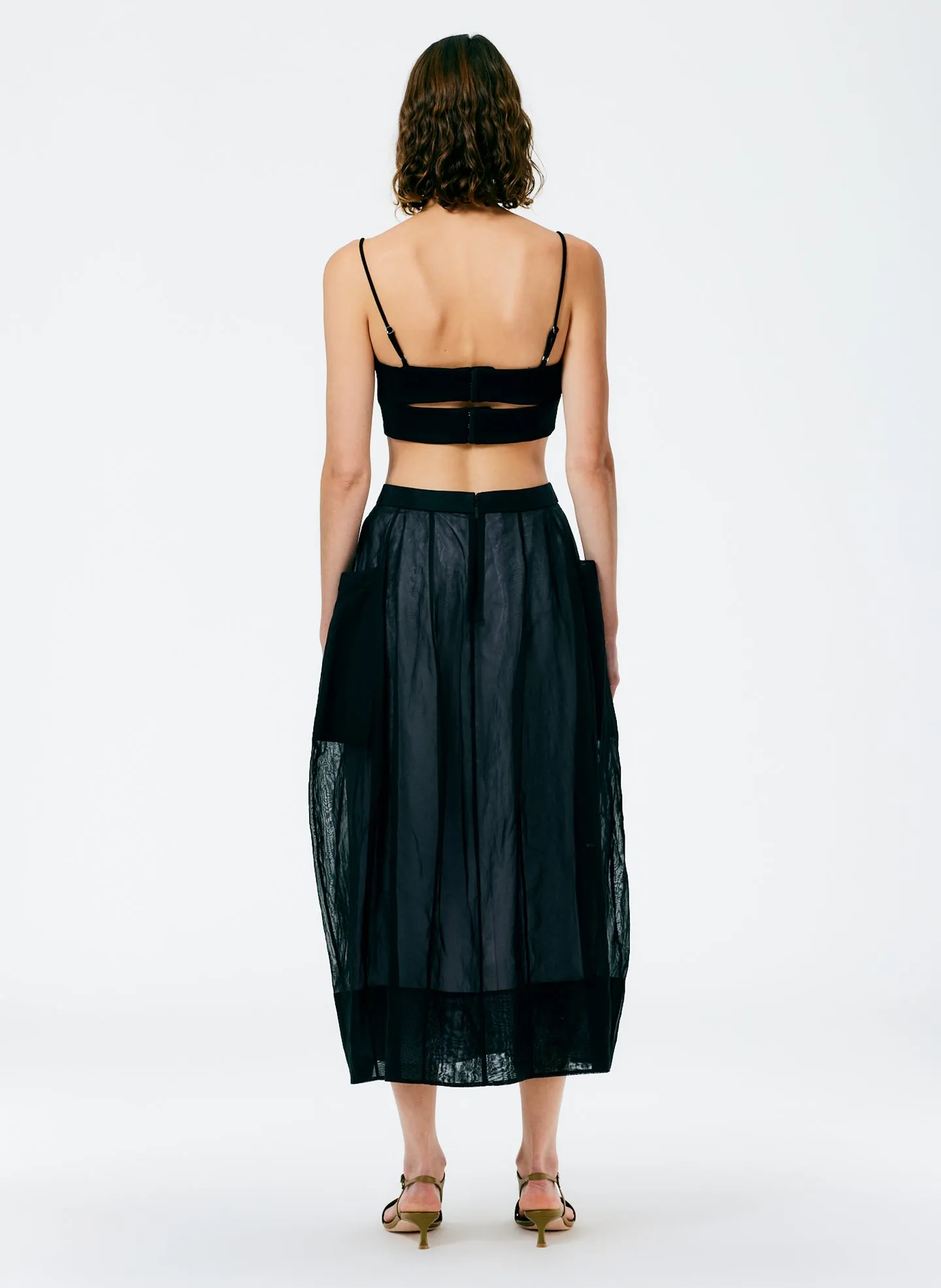 Starch Cotton Organza Lantern Skirt sold by Tibi product image thumbnail 4