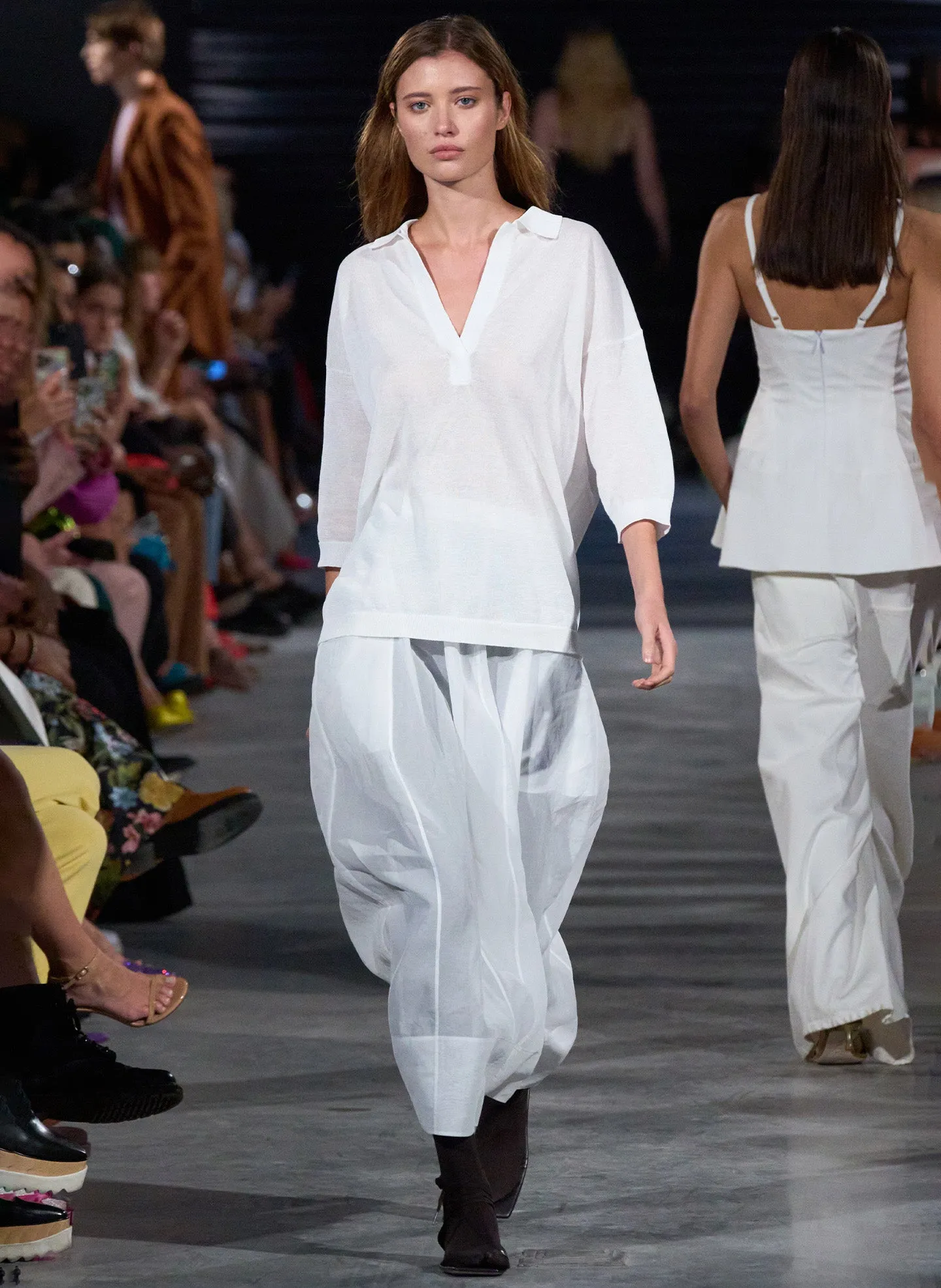 Starch Cotton Organza Lantern Skirt sold by Tibi product image thumbnail 2