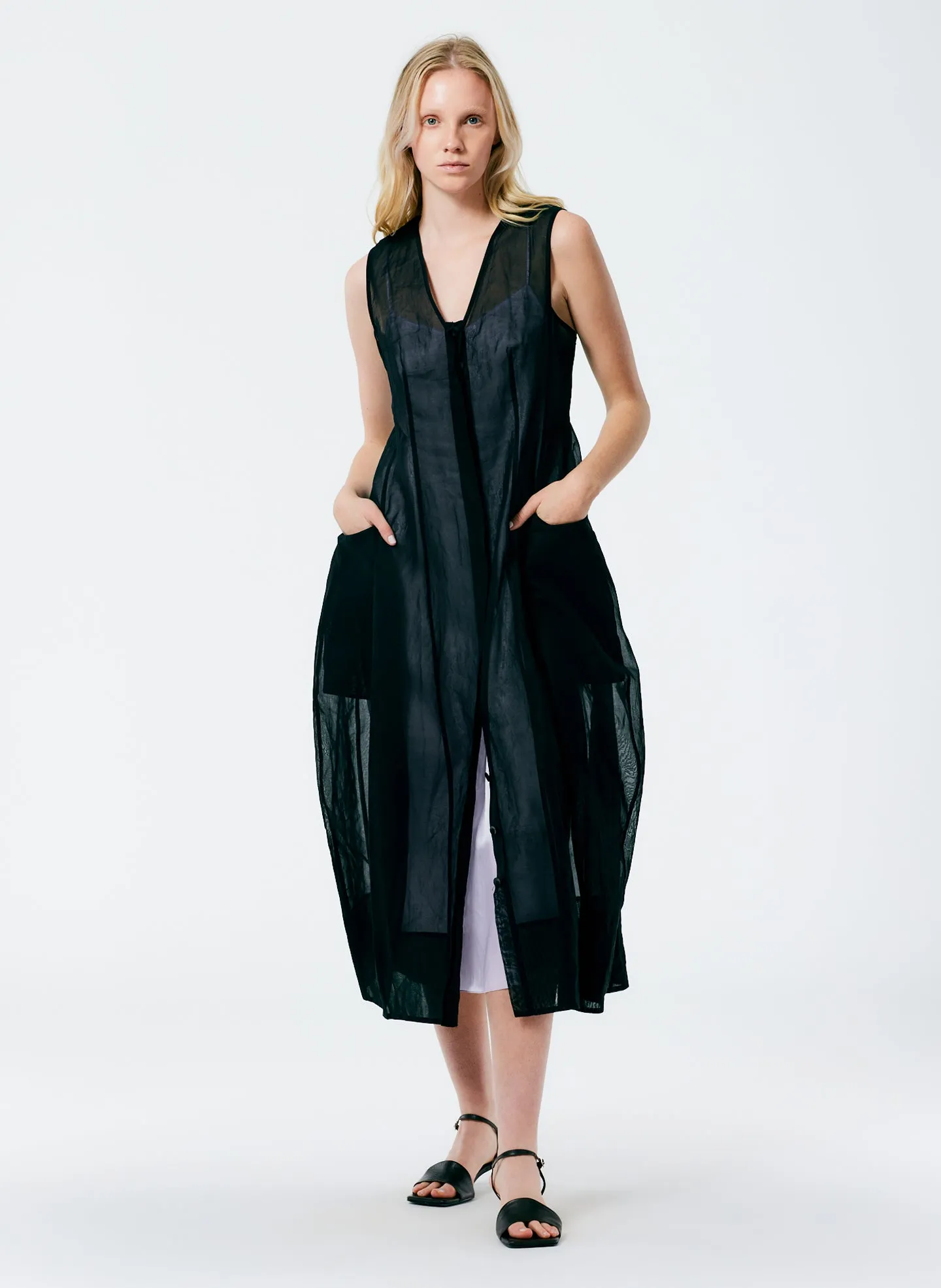 Starch Cotton Organza Dress sold by Tibi product image thumbnail 4