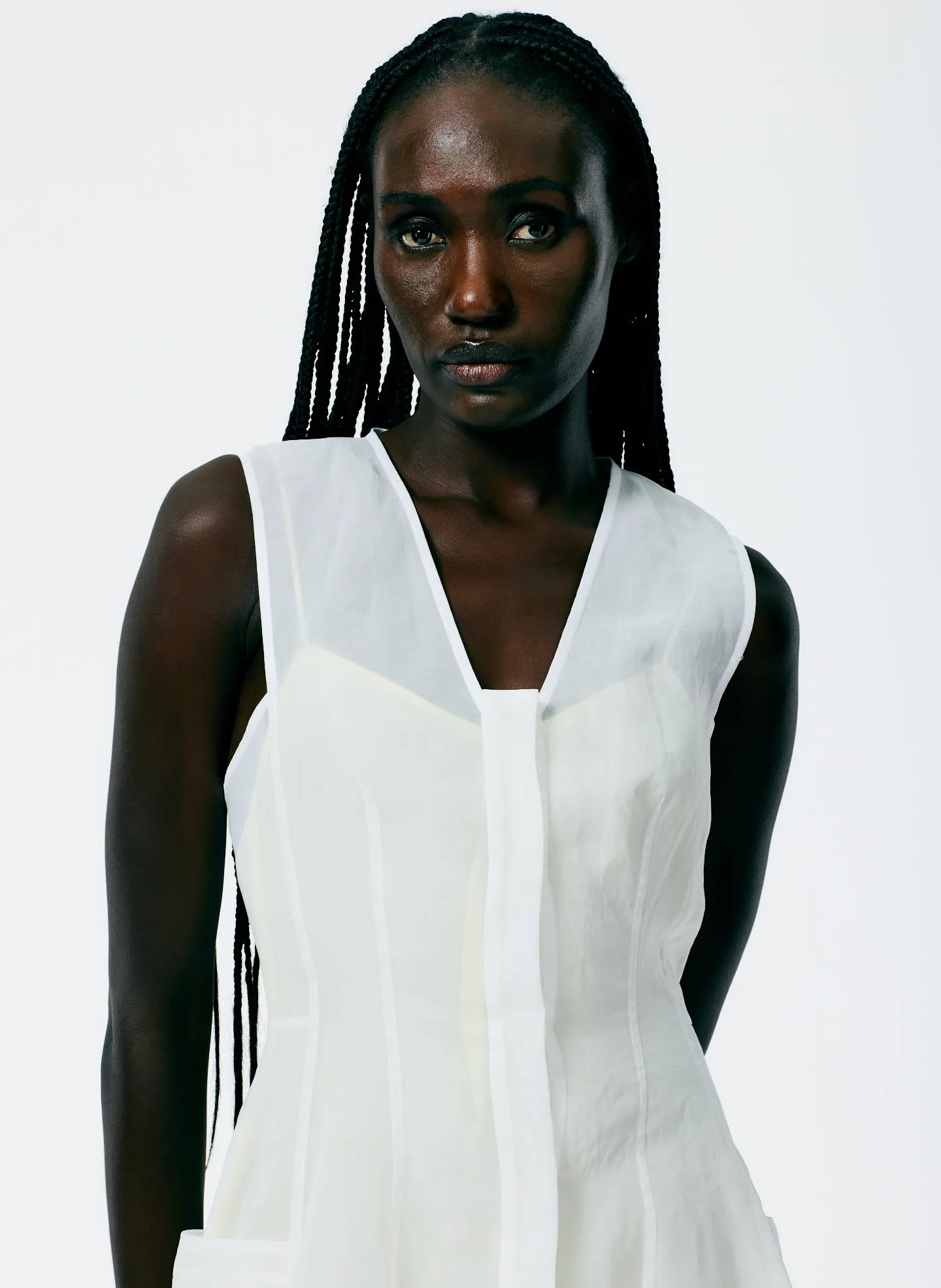 Starch Cotton Organza Dress sold by Tibi product image thumbnail 3