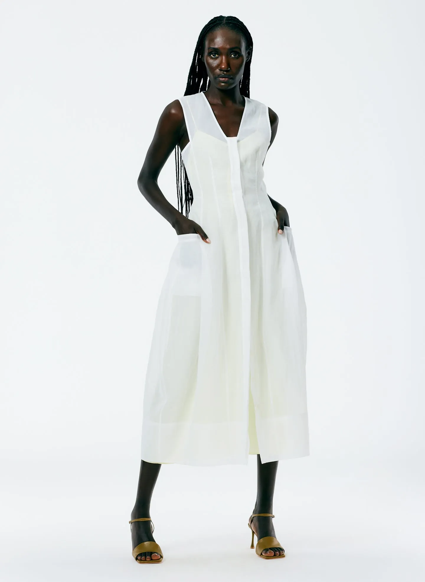 Starch Cotton Organza Dress sold by Tibi
