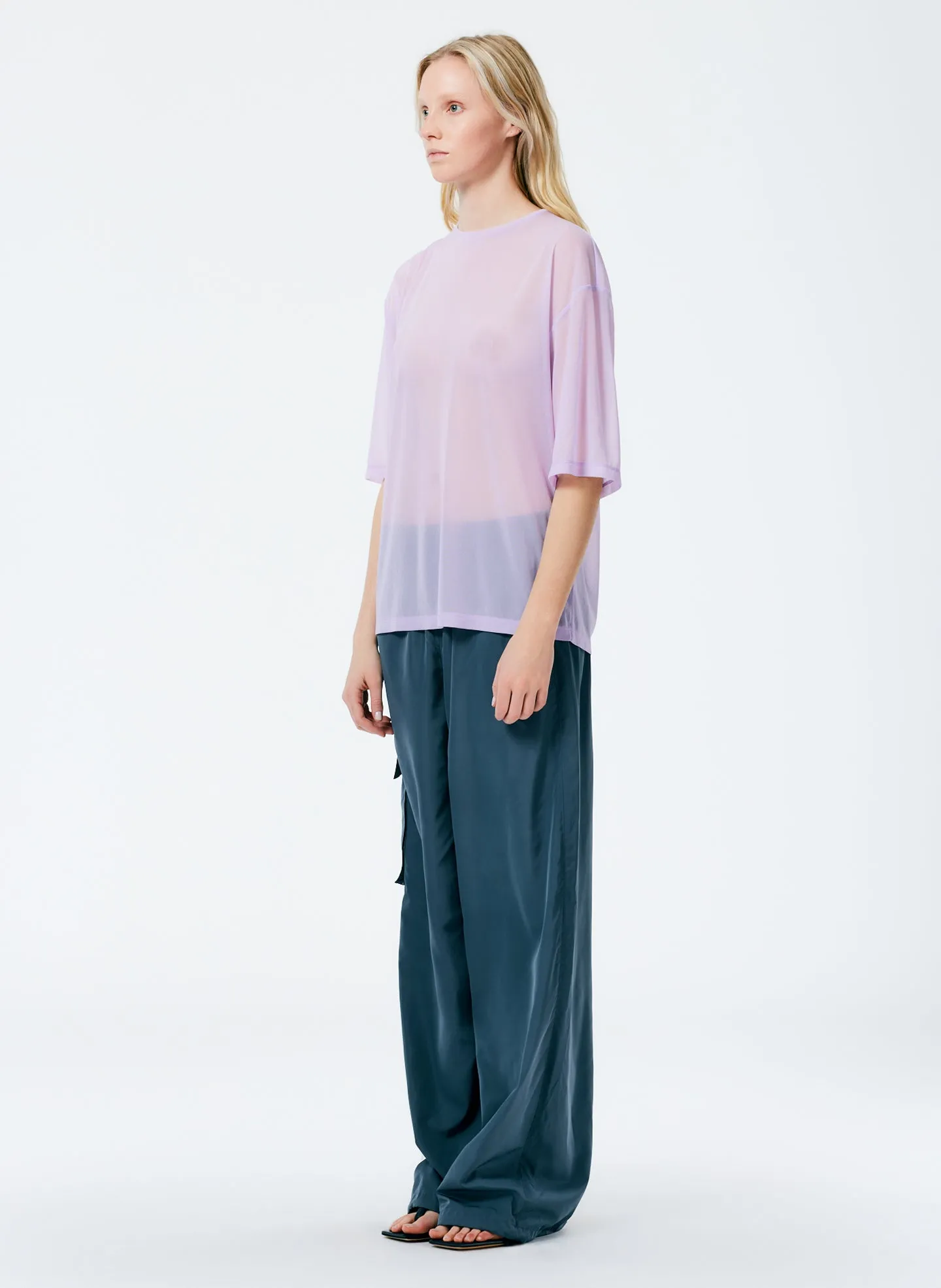 Sheer Gauze Easy T-Shirt sold by Tibi product image thumbnail 5