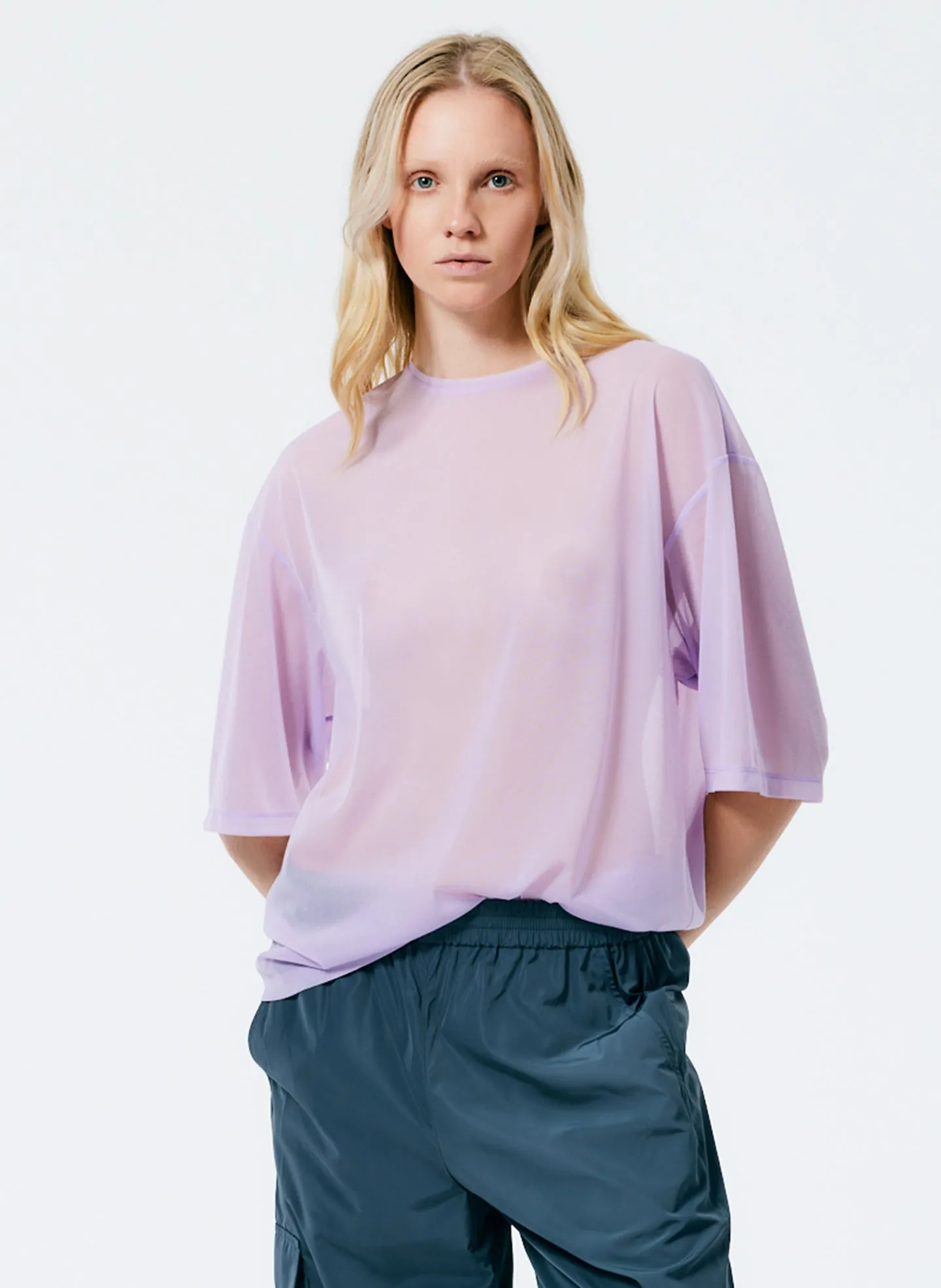 Sheer Gauze Easy T-Shirt sold by Tibi