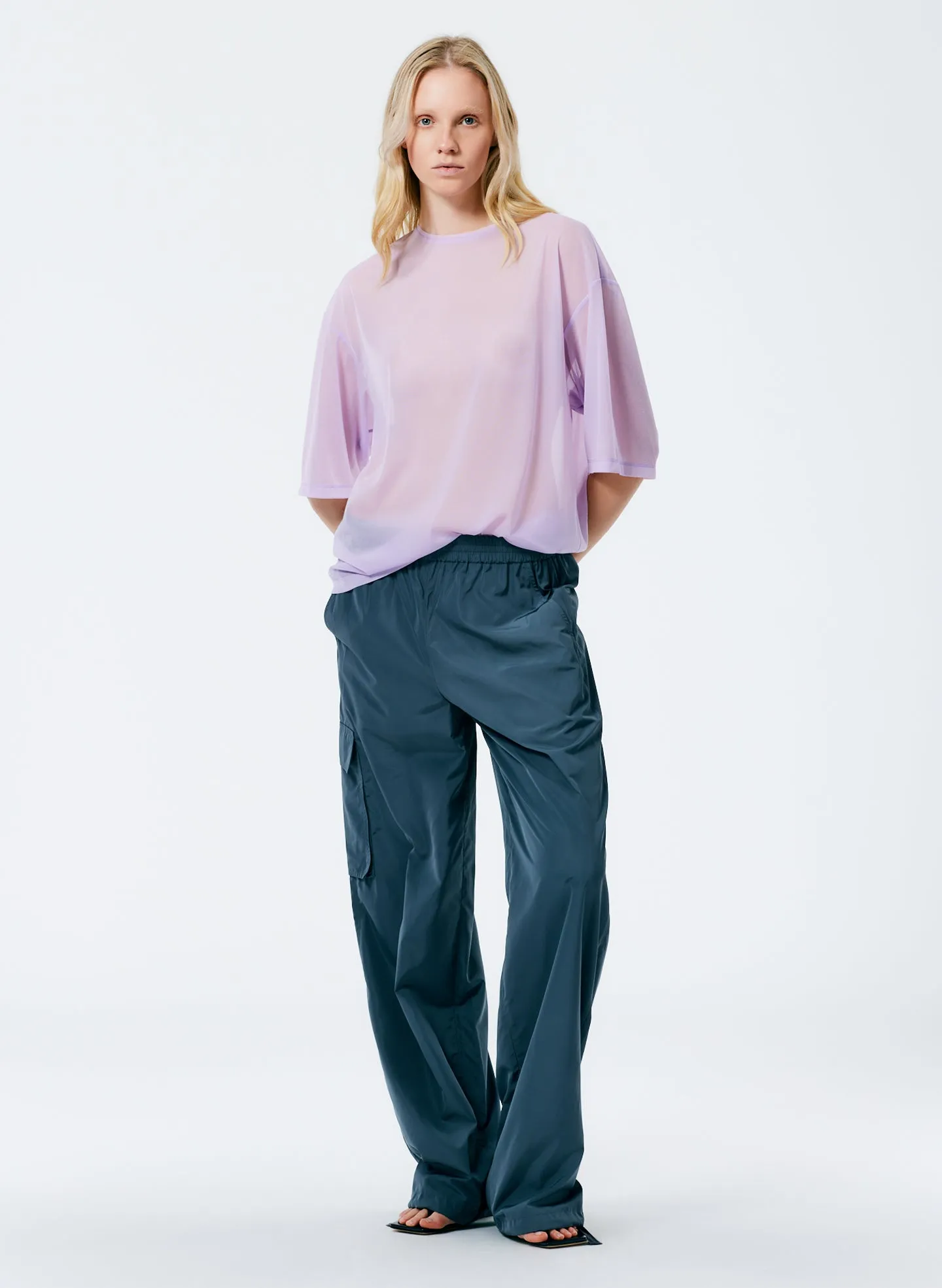 Sheer Gauze Easy T-Shirt sold by Tibi product image thumbnail 4