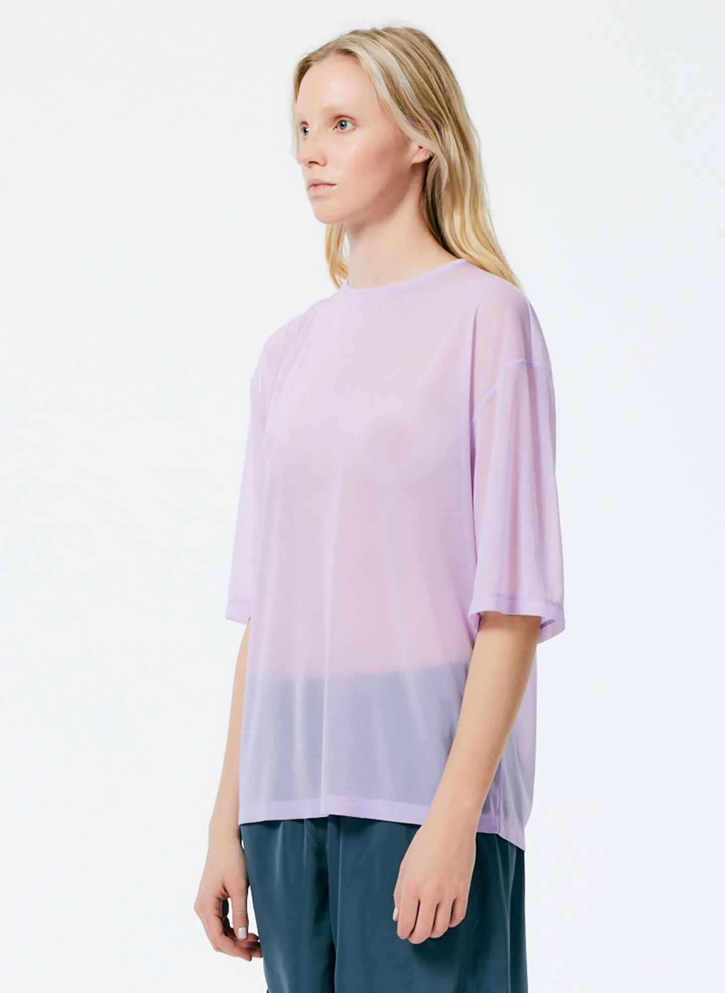 Sheer Gauze Easy T-Shirt sold by Tibi product image thumbnail 3
