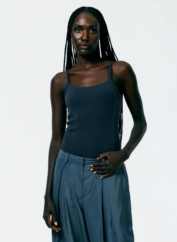 Ribbed T-Shirt Racerback Bodysuit made by Tibi